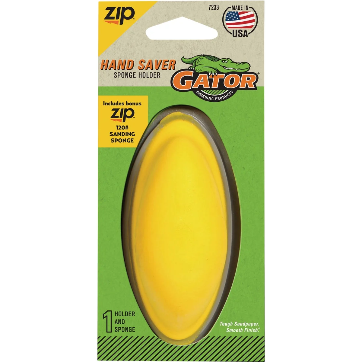 Practical Gator Grit Zip 120 Grit Sanding Sponge Holder Durable