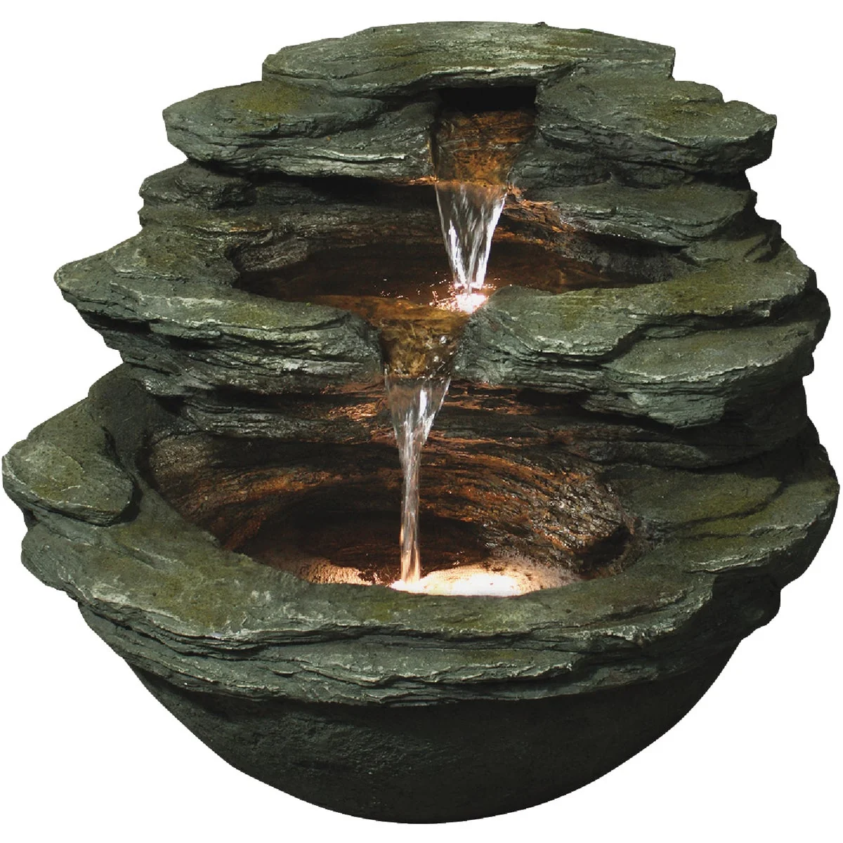 Exclusive Bond Calistoga Springs 18.9 In. W. x 17.72 In. H. x 21.65 In. L. Envirostone Polyresin Fountain Reusable