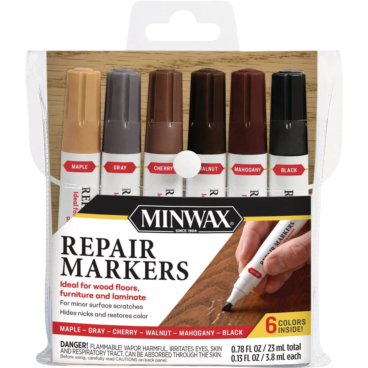Genuine Minwax Repair Markers 6-Count Soft
