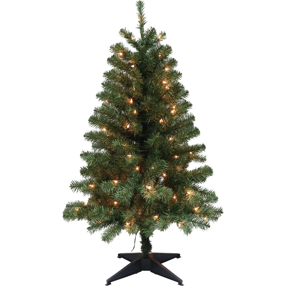 Flexible Puleo 4 Ft. 100-Bulb Clear Incandescent Prelit Christmas Tree Genuine