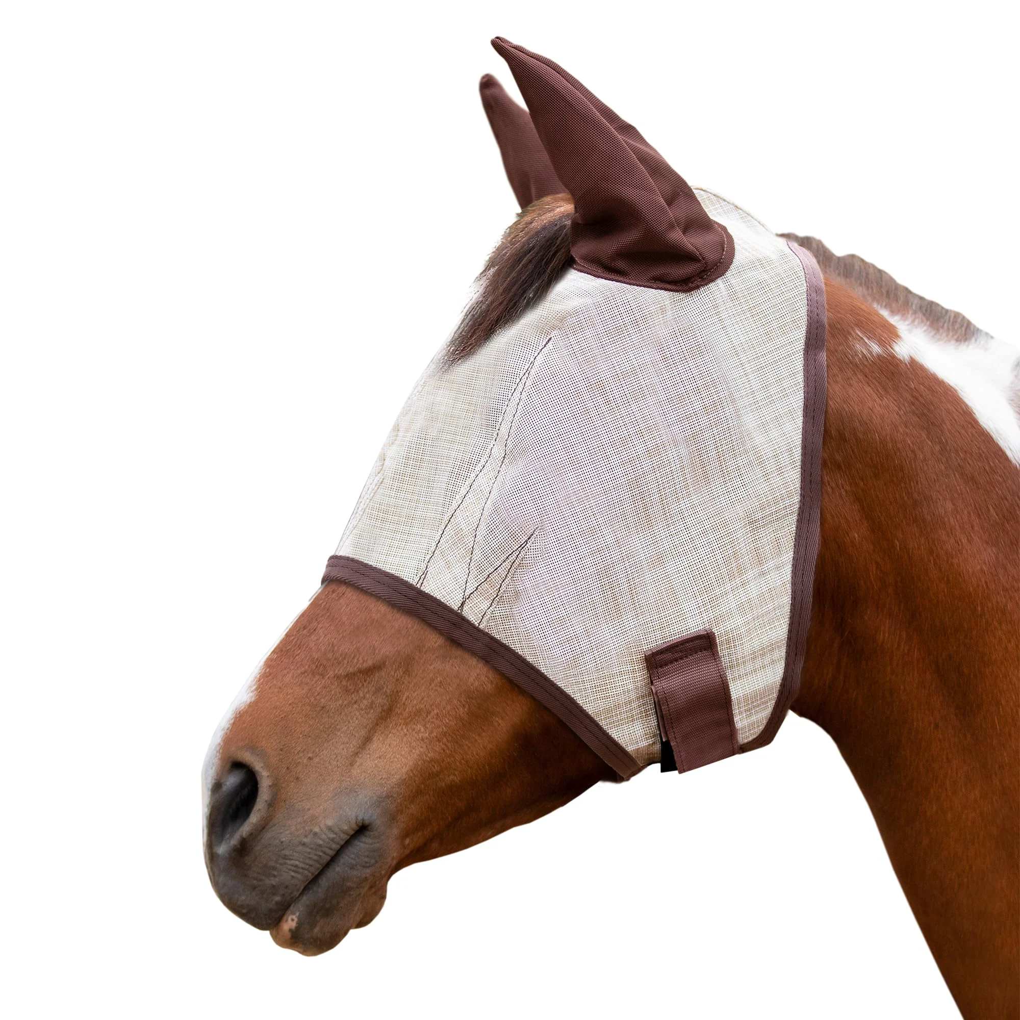 Efficient Kensington Signature Fly Mask w Web Trim – Desert Sand L-Average Consistent