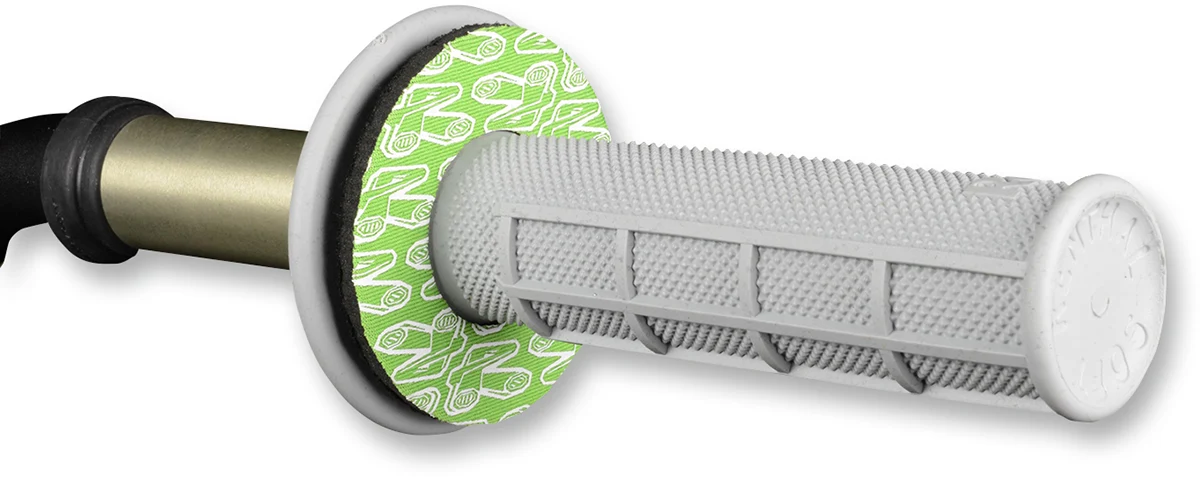 Quality RENTHAL Grip Donutz - White Green G203 Exclusive