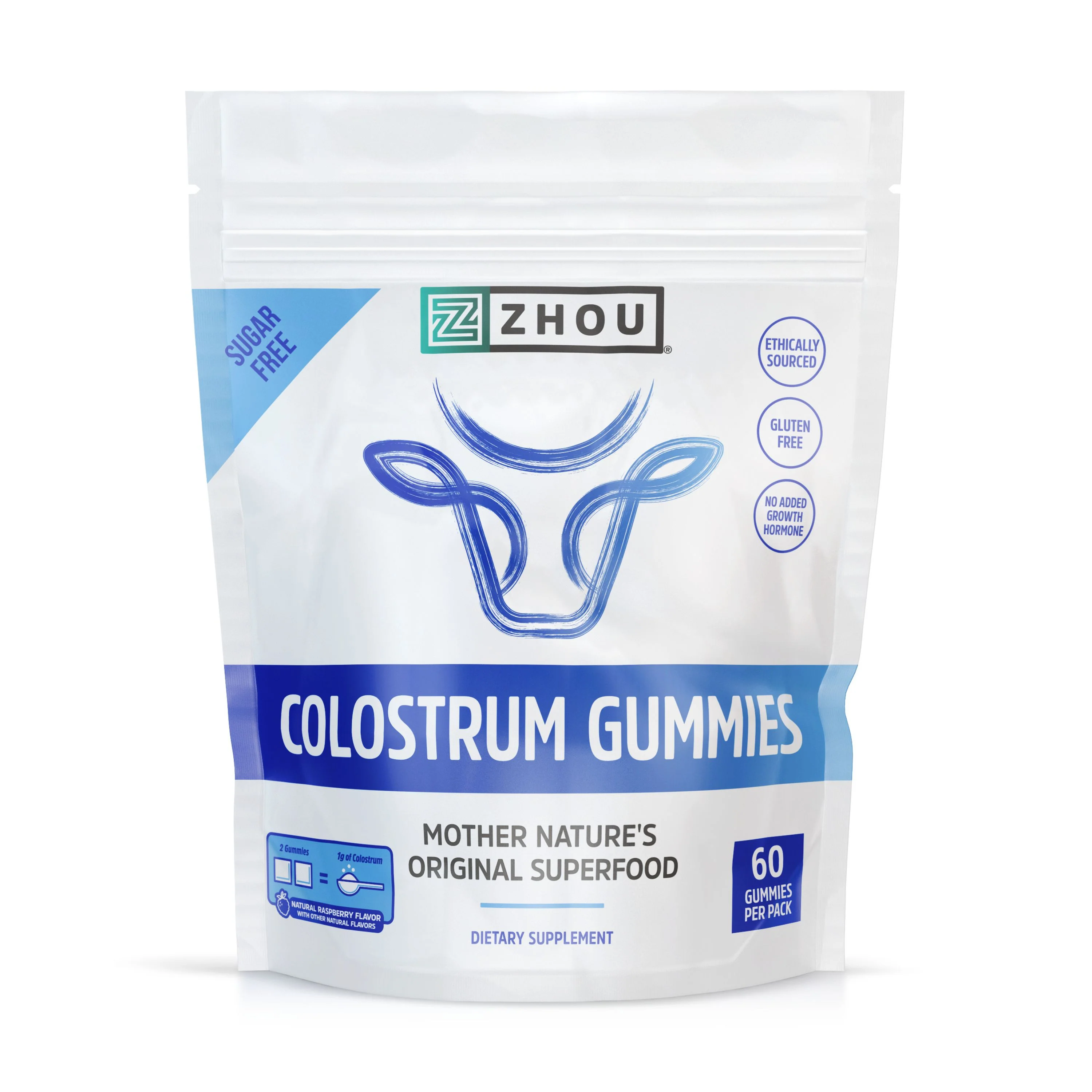 Flexible Zhou Nutrition Colostrum Gummies Original