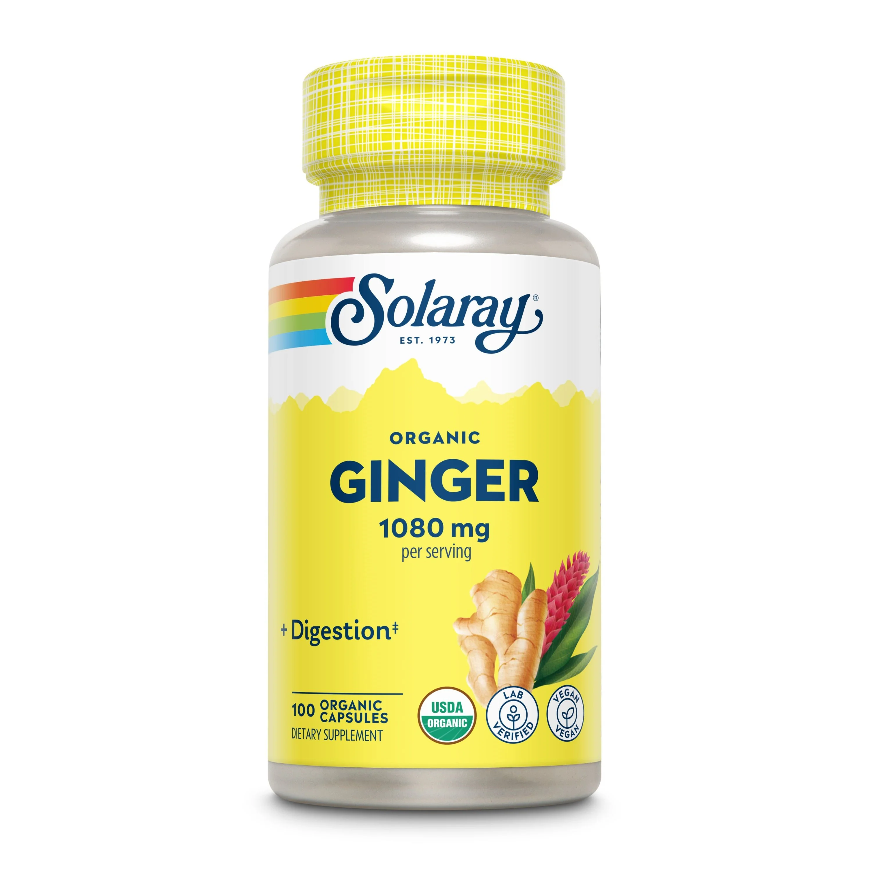User-Friendly Solaray Ginger Organic 1080 mg Consistent