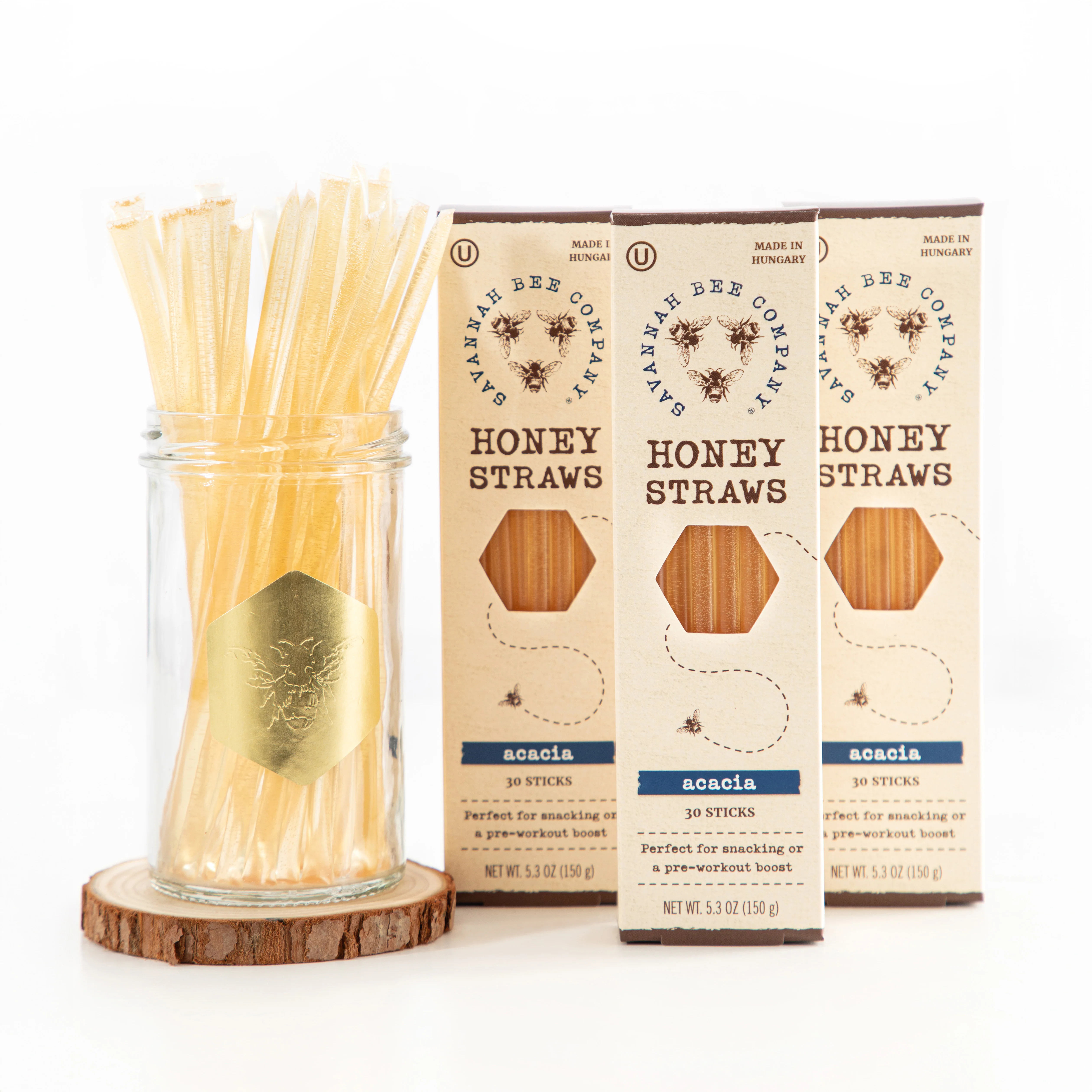 Specialty Savannah Bee Company Honey Straws Detailed
