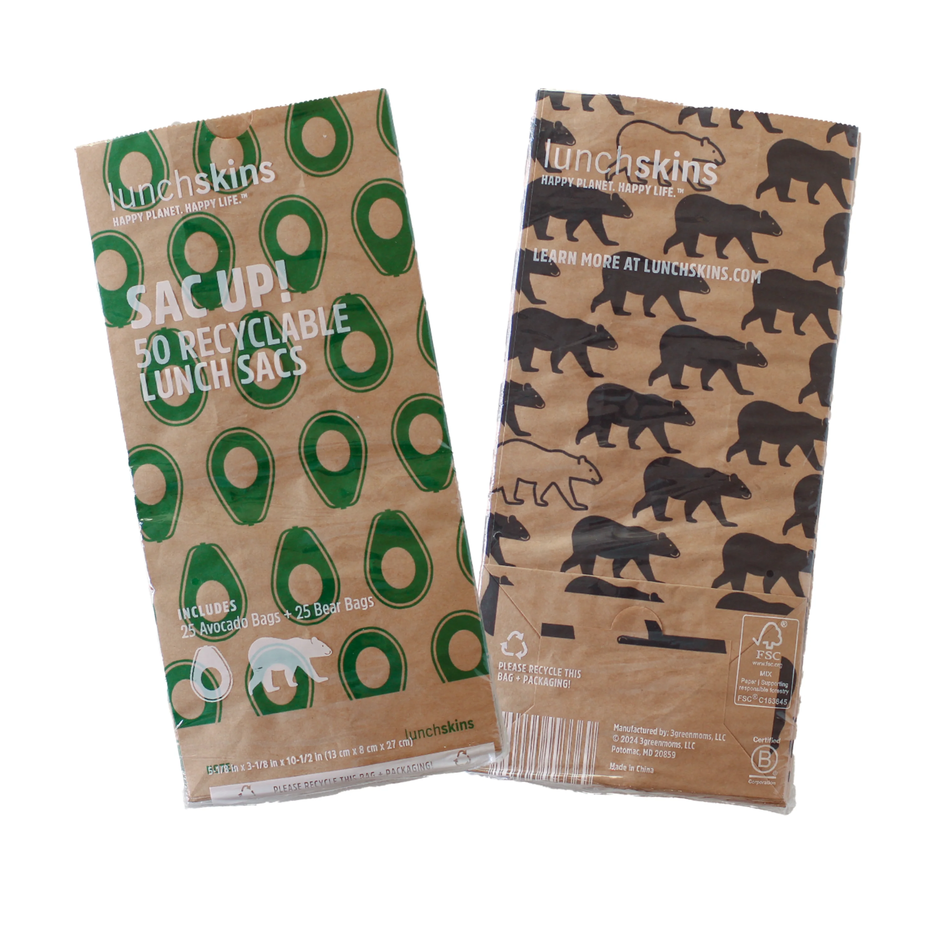 Efficient Lunchskins Recyclable Lunch Sac Variety Pack Secure