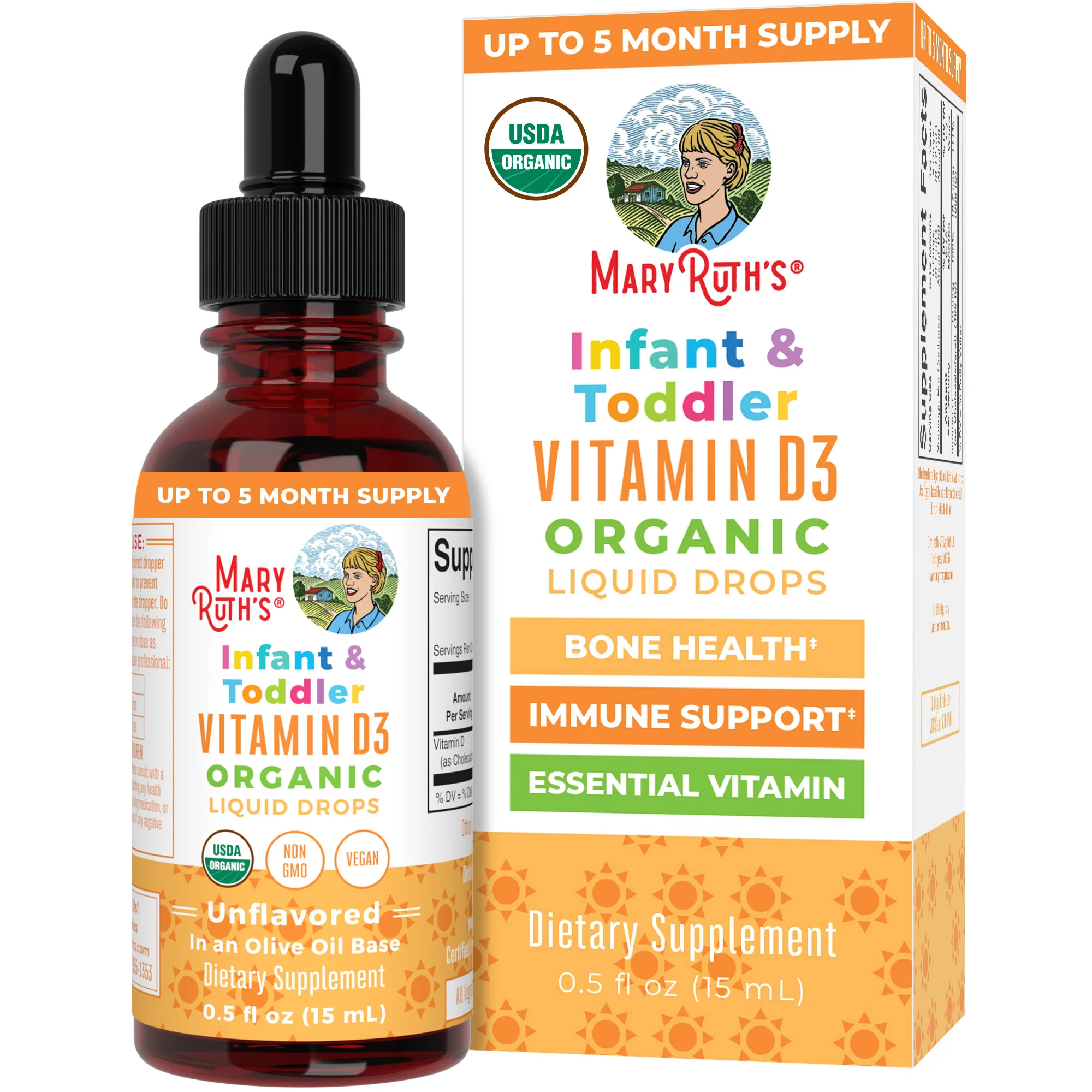 Contemporary MaryRuth's Infant Toddler Vitamin D3 Drops Authentic