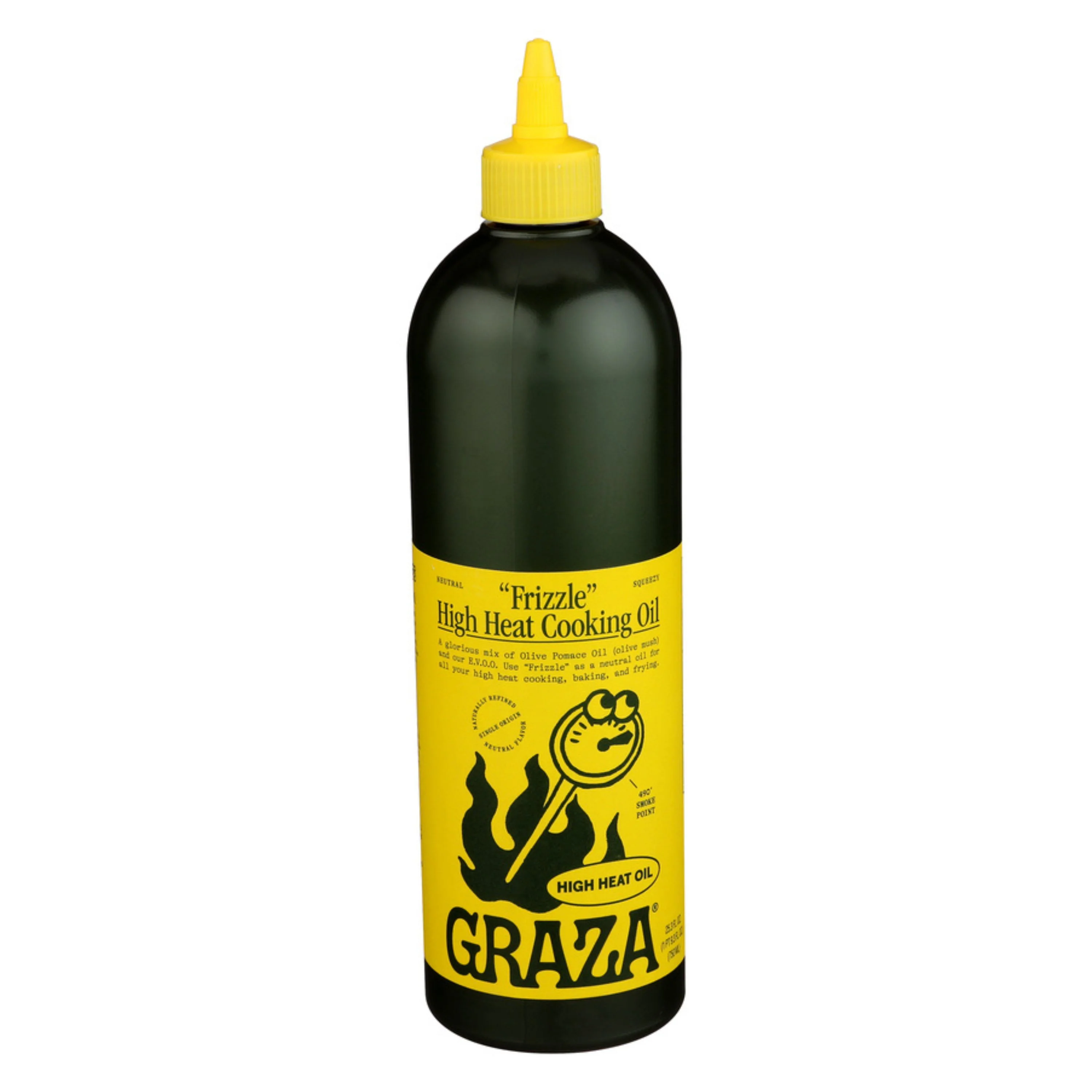 Natural Graza Frizzle High Heat Cooking Oil Squeeze Bottle Unique