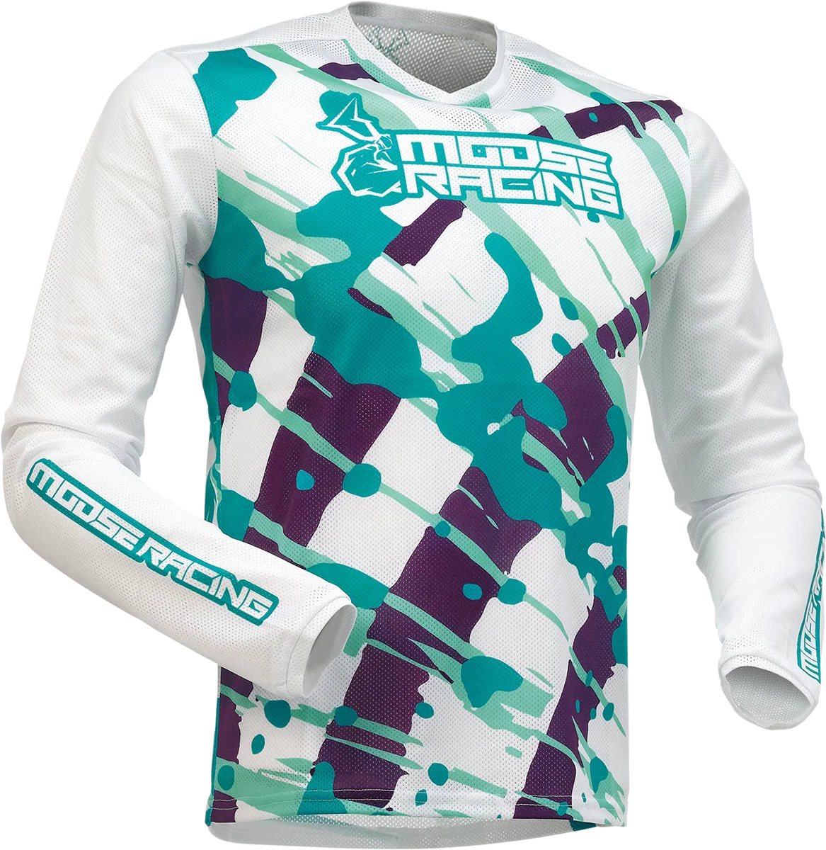 Detailed MOOSE RACING Youth Agroid Mesh Jersey - Purple Teal - XL 2912-2173 Official