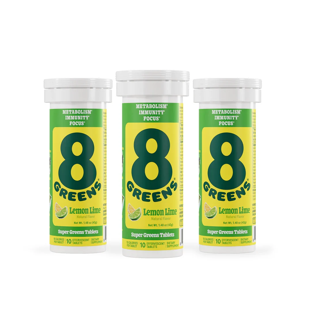 Outstanding 8Greens Super Greens Tablet - Lemon Lime Exclusive