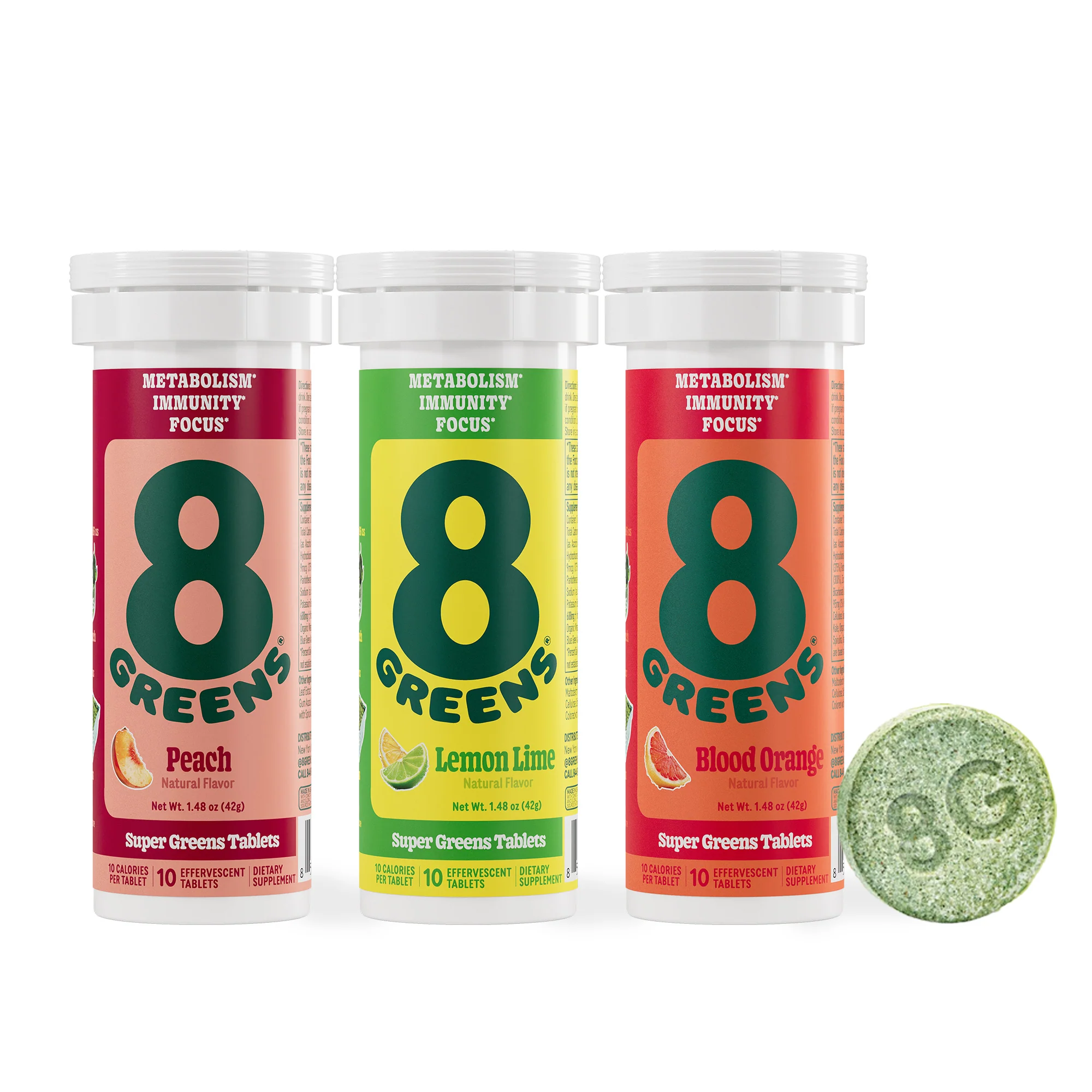 Official 8Greens Super Greens Tablet - Variety Pack High-Performance