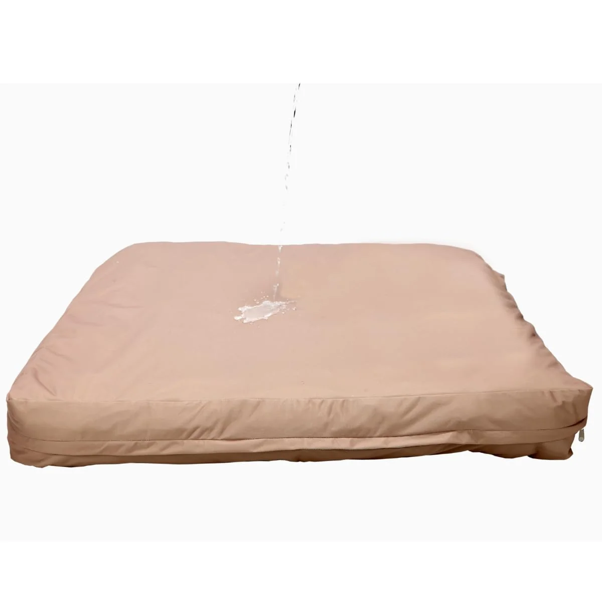 Original 4Knines Dog Bed Cover – Waterproof Heavy-Duty Zippered Liner Large Tan – USA-Made Dependable