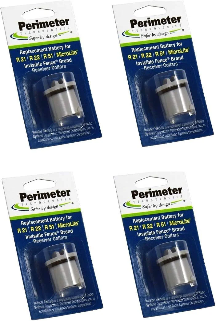 Enhanced Perimeter Technologies Four Pack Dog Fence Batteries for Invisible Fence R21 R22 R51 Microlite Collars Modern