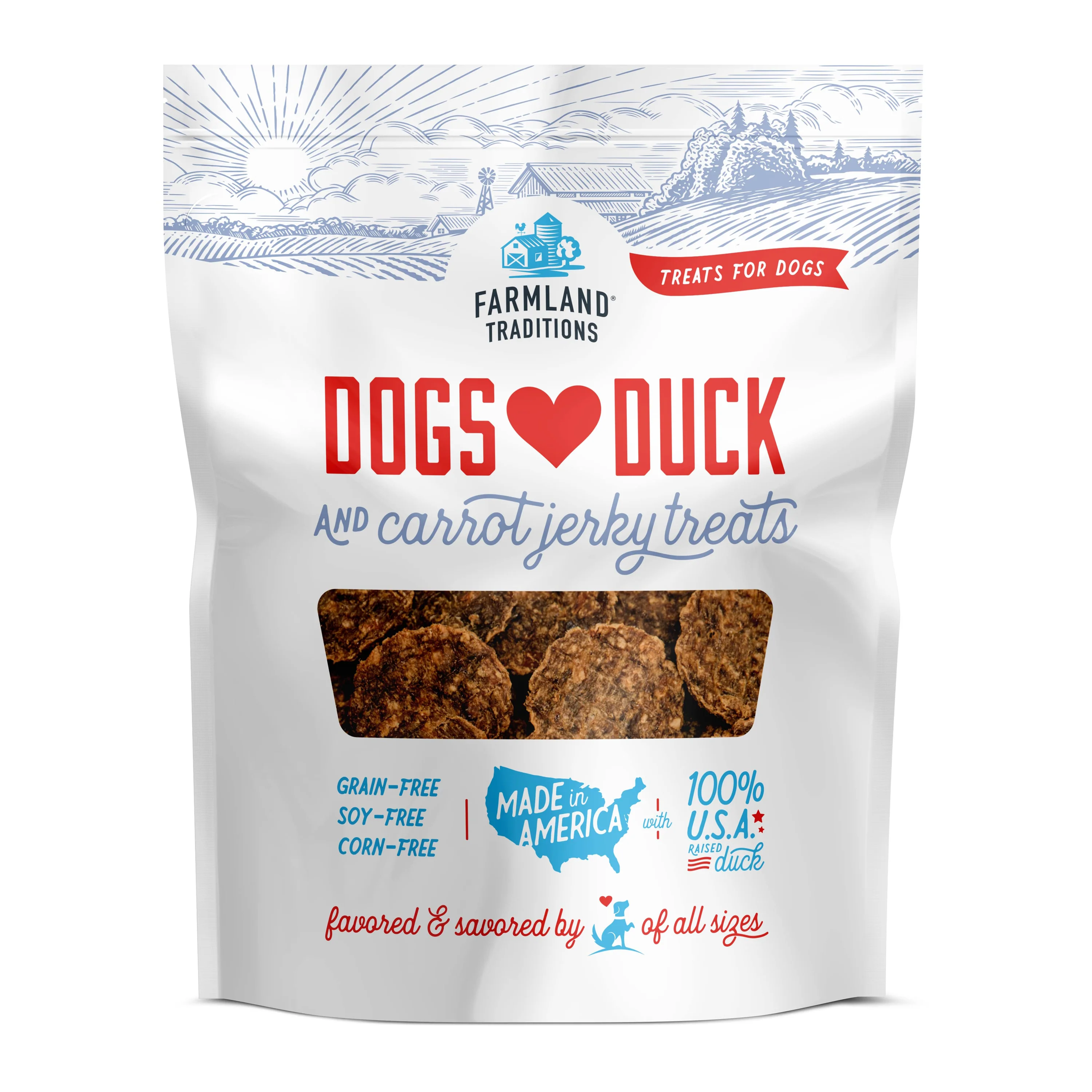 Smooth Farmland Traditions Dogs Love - Duck and Carrots Treats High-Performance
