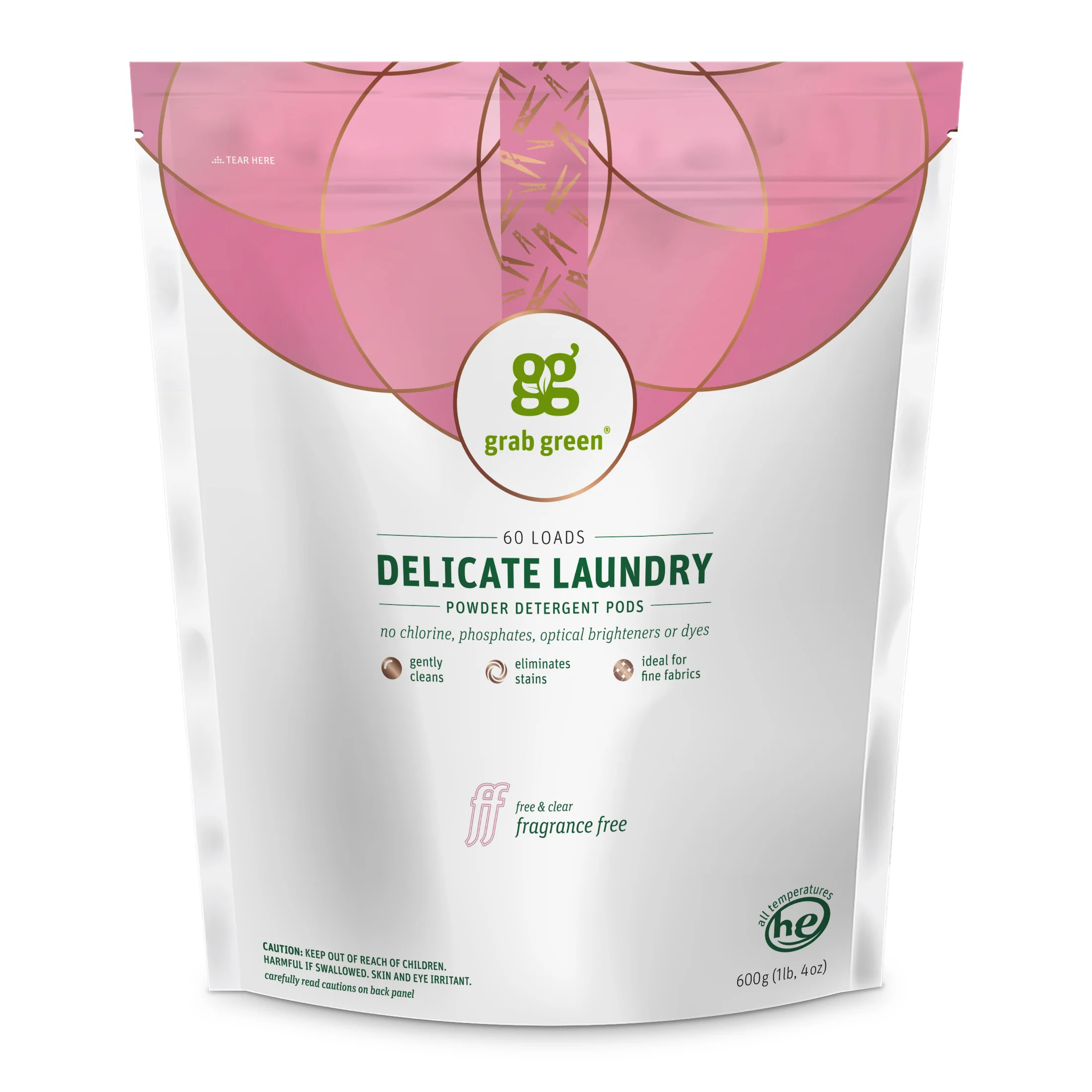 Modern grab green Delicate Laundry Detergent Pods Authentic