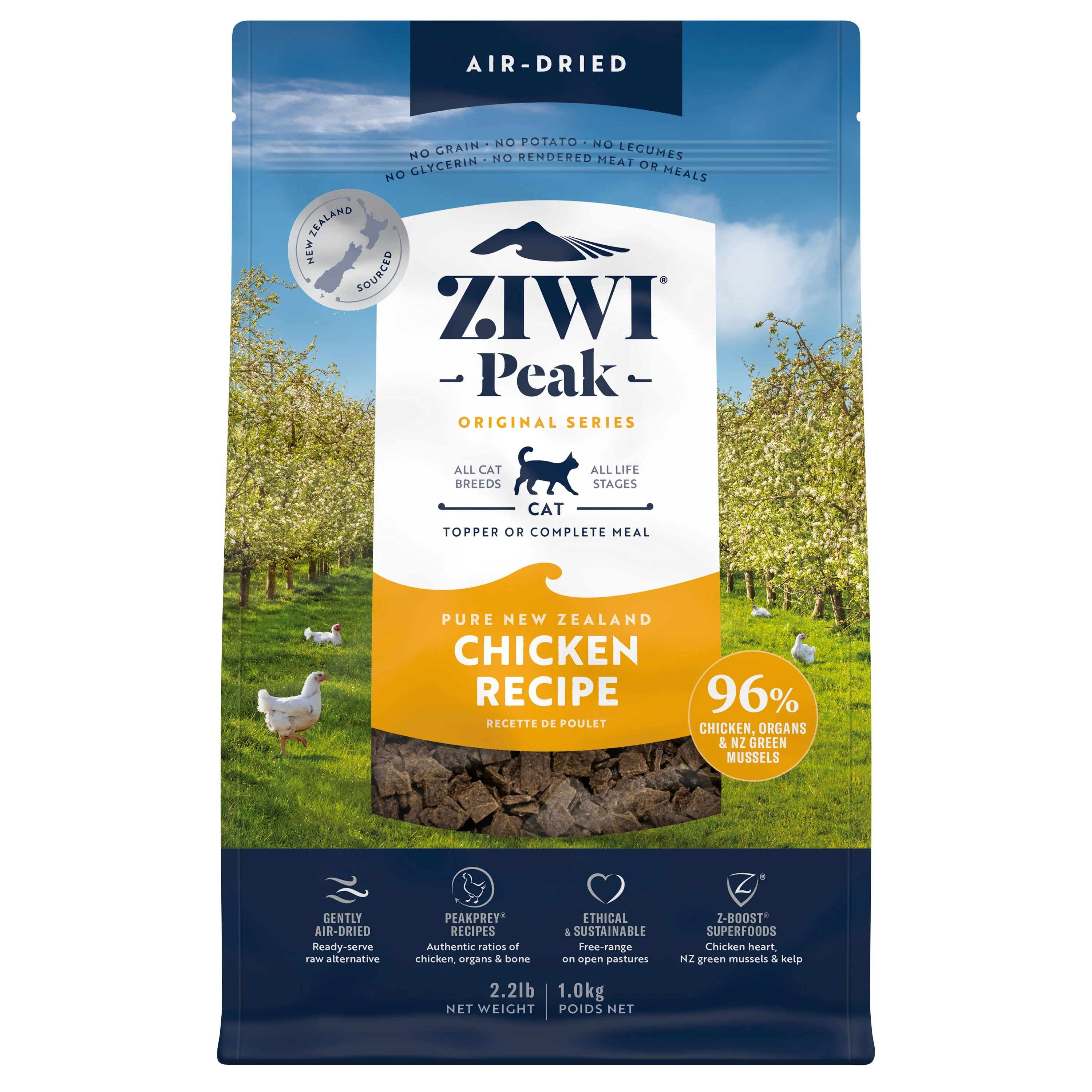 Excellent ZIWI Air-Dried Cat Food - All Natural High Protein Grain Limited Ingredient Minimalist