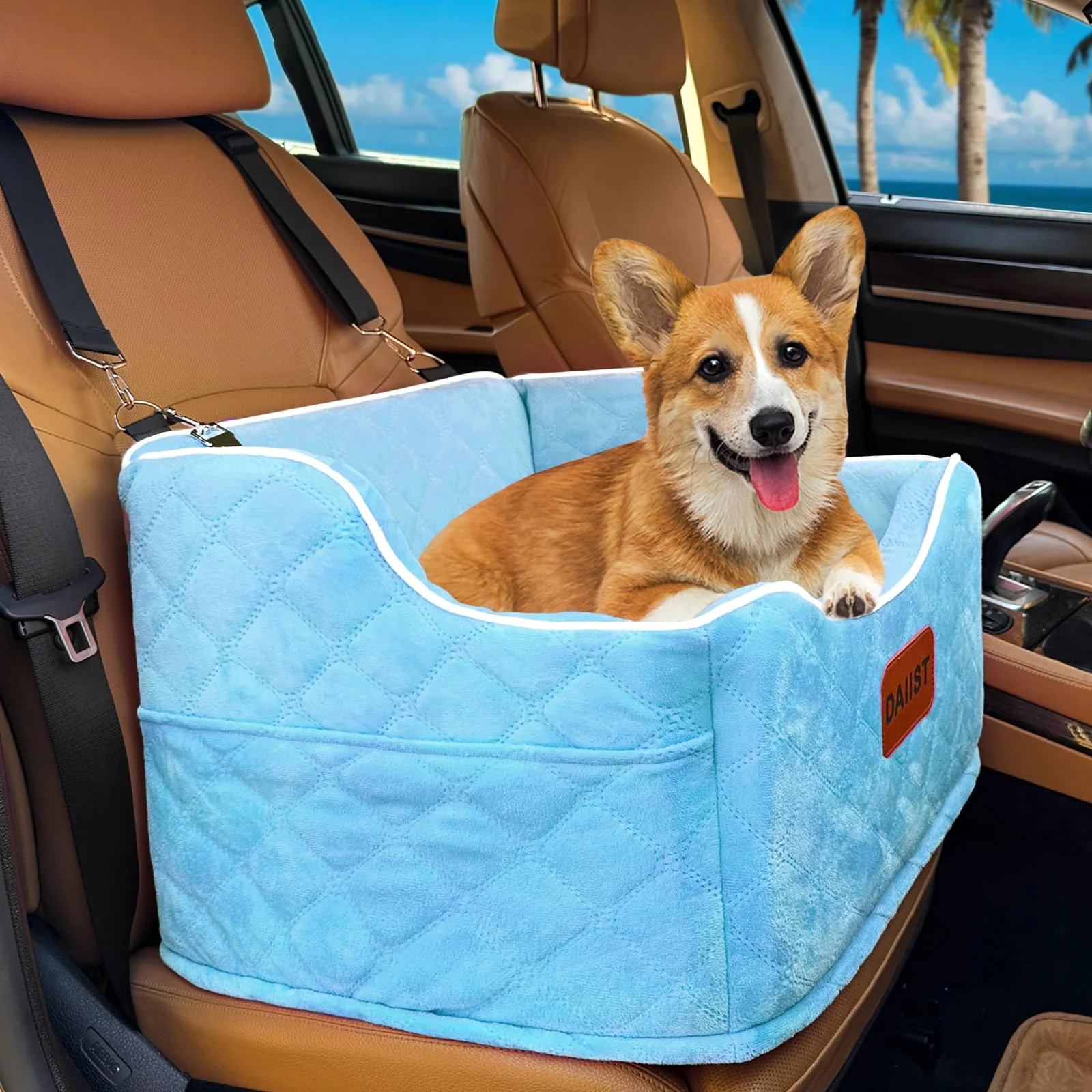 Lightweight DAIIST Dog Car Seat for Small Medium Dogs – d Booster Bed Under 35 lbs Blue Sustainable