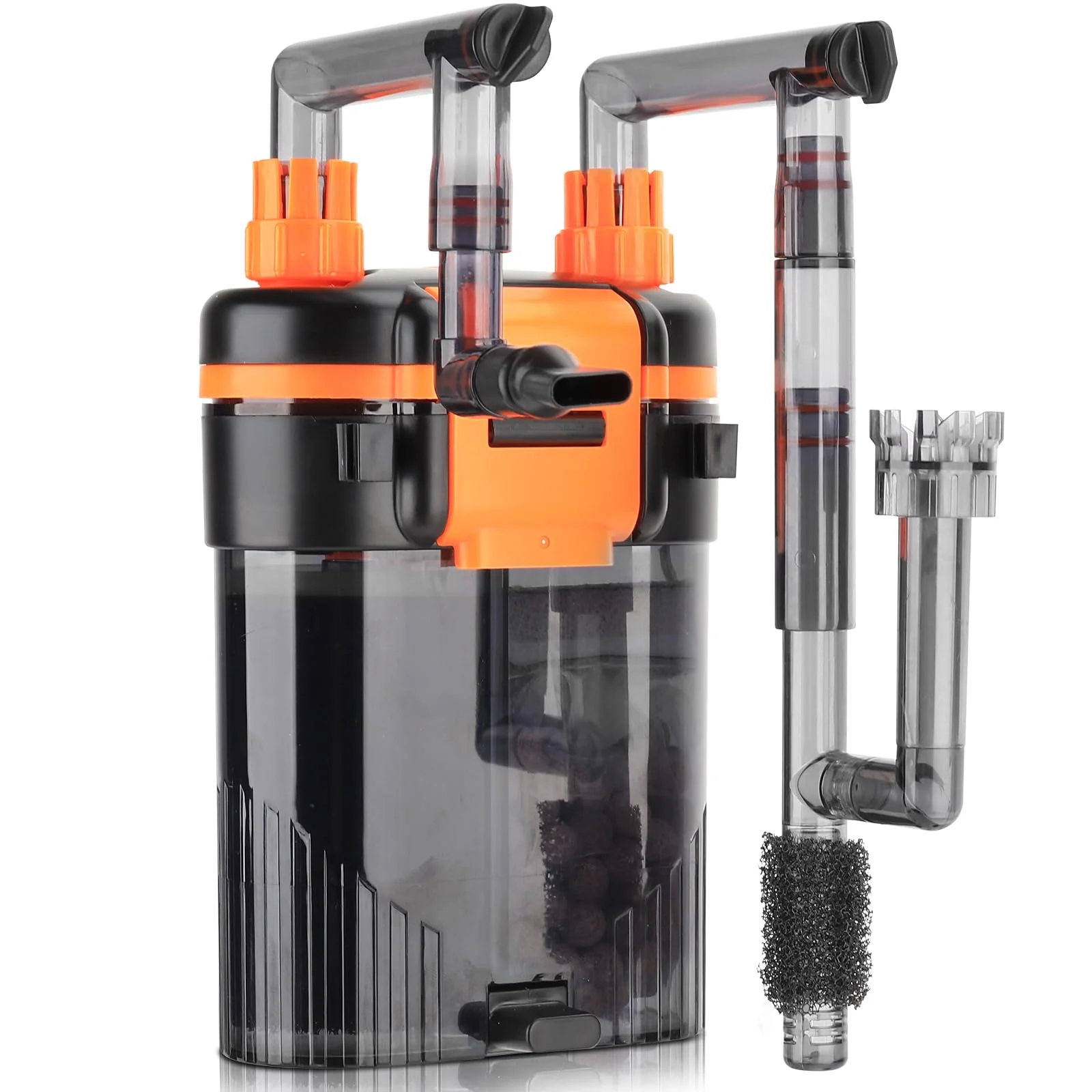 Minimalist Hygger External Hang-On-Back Canister Aquarium Filter – 8W 40-60 Gal Quiet 3-Stage Filtration Sustainable