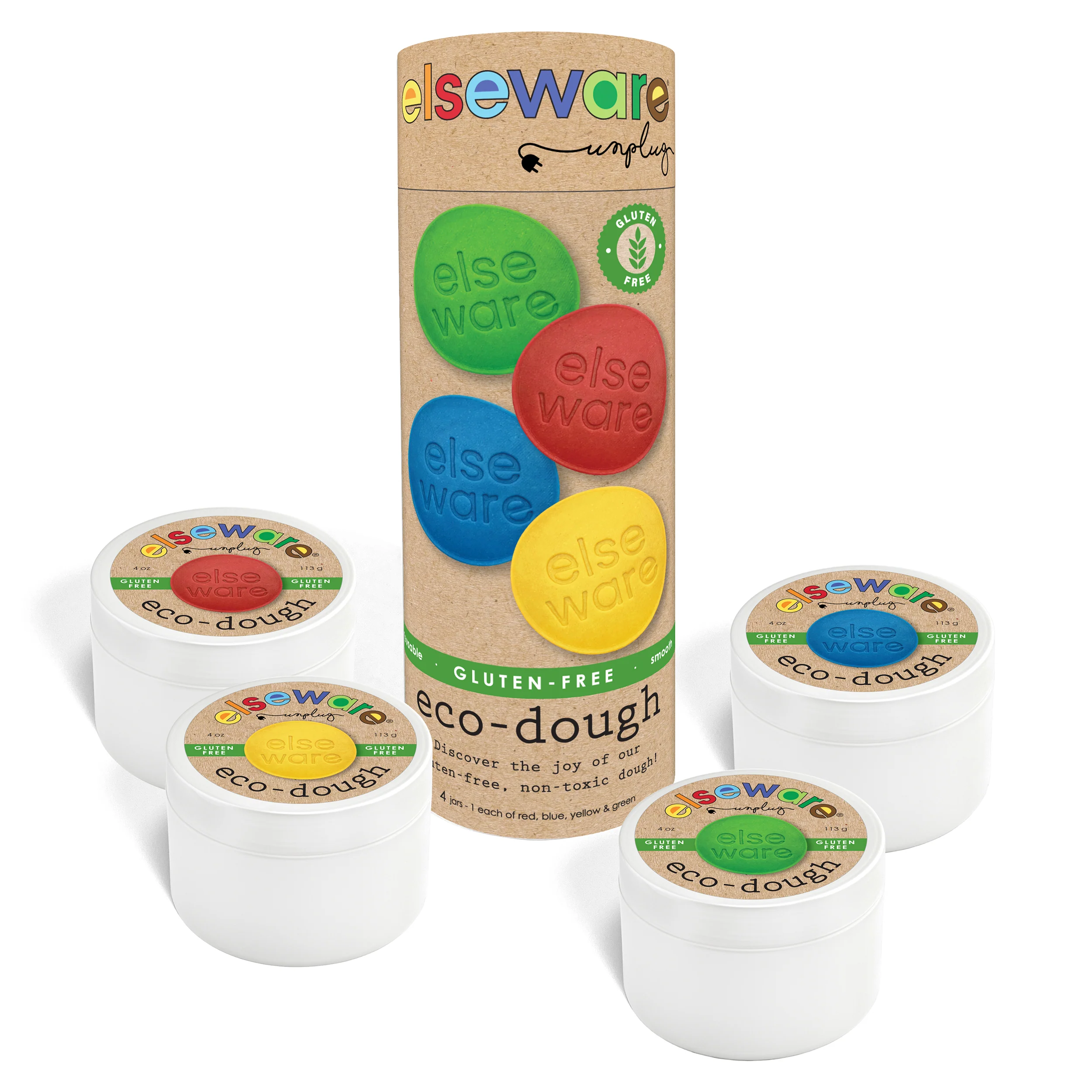 Specialty Elseware Unplug Eco-Dough Gluten- - Ages 3 Convenient