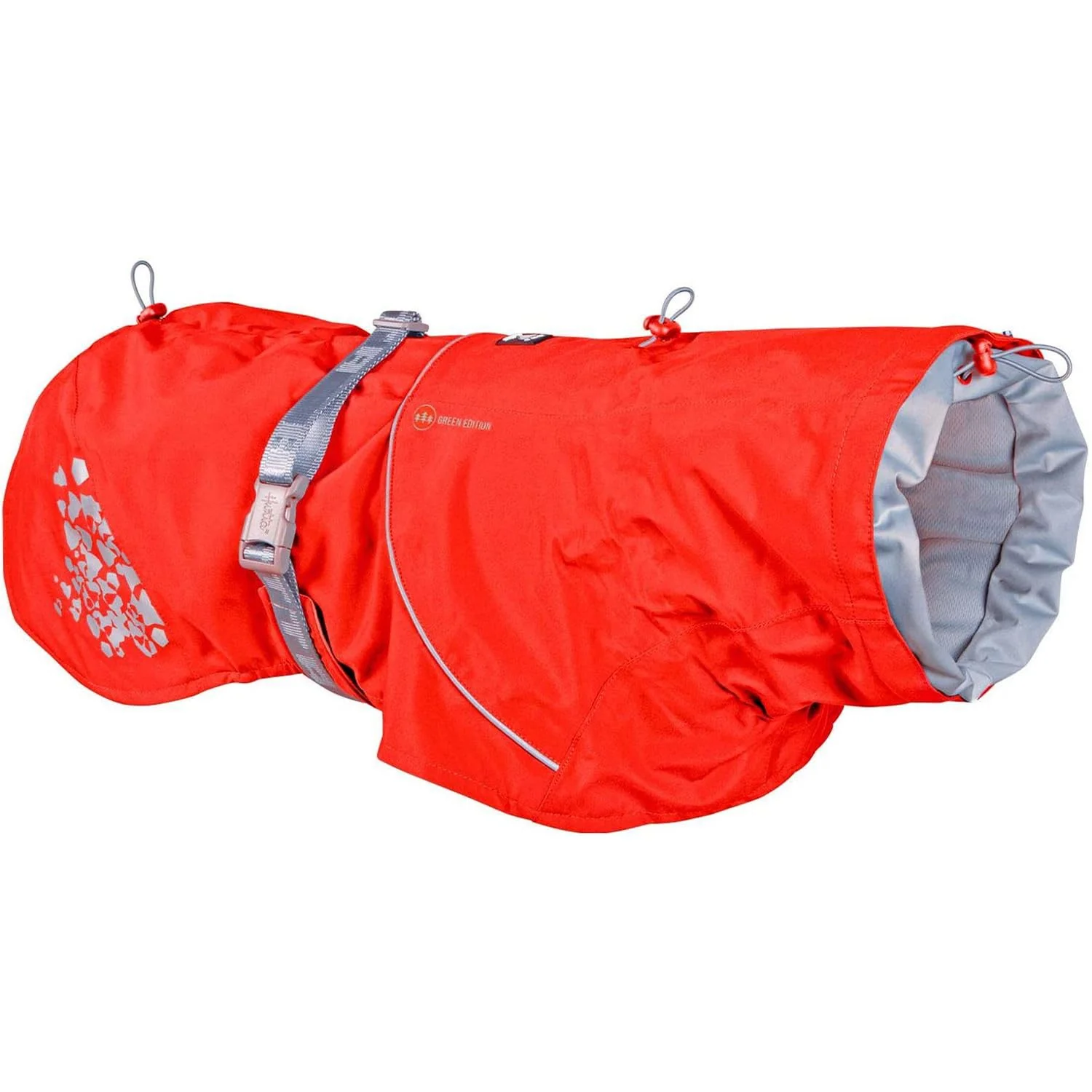 Official Hurtta Monsoon Coat ECO Rosehip 16in Dog Raincoat Top-Quality
