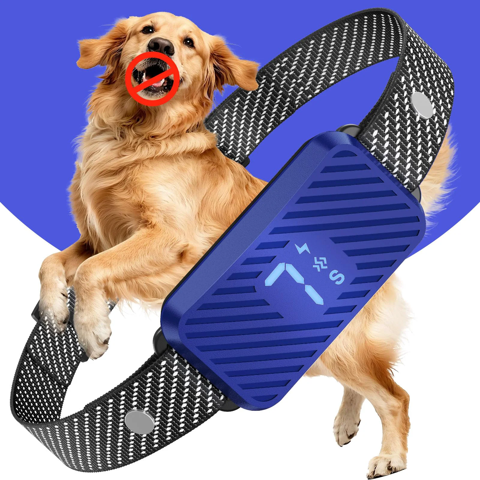 Green KJKZO Dog Bark Collar for All Size Dogs Smart Rechargeable Anti-Bark Collar with 7 Sensitivity Levels First-Class