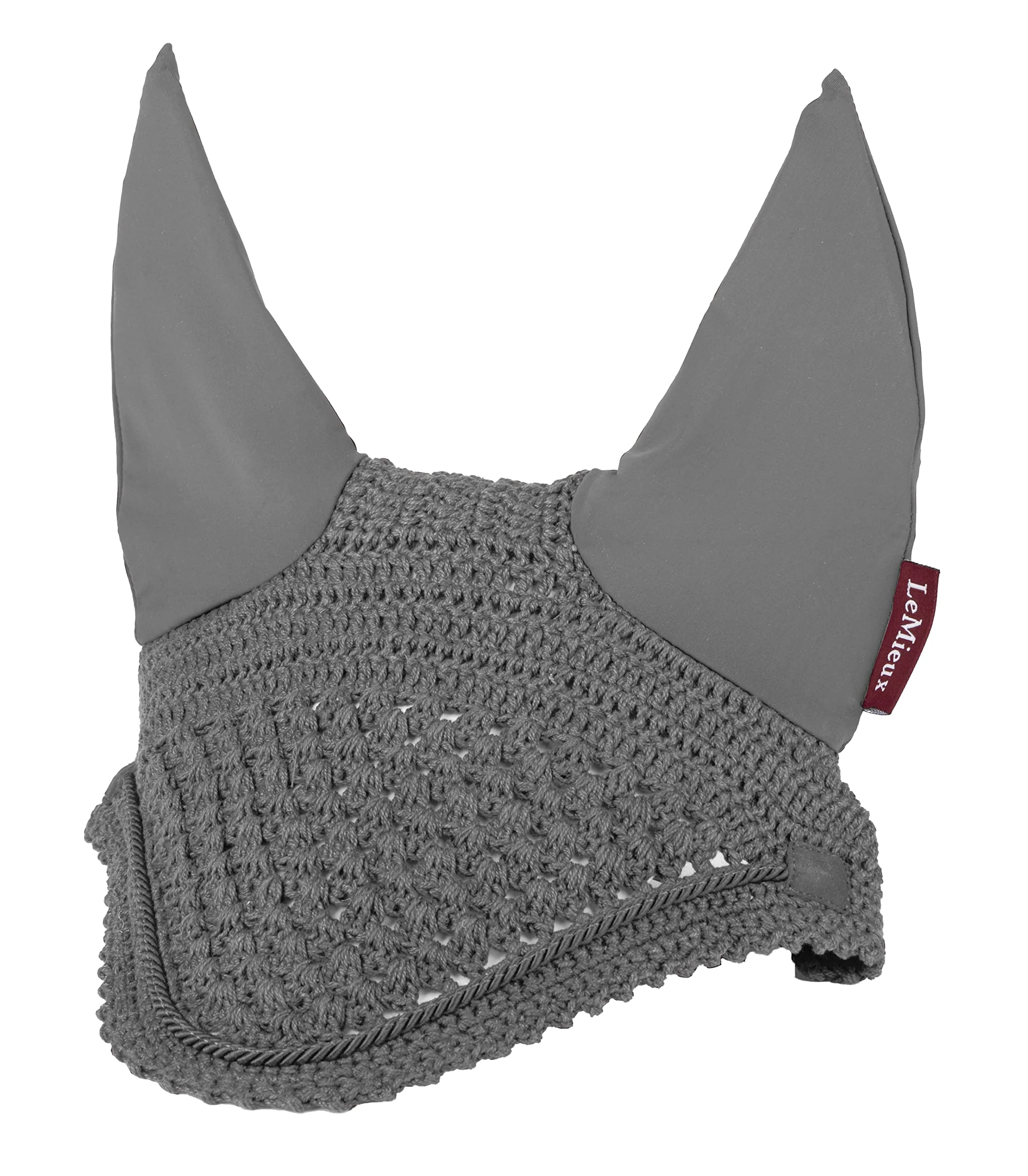High-Performance LeMieux Vogue Ear Bonnet Grey Large – Handcrafted Crochet Sound-Softening Ear Cover Professional