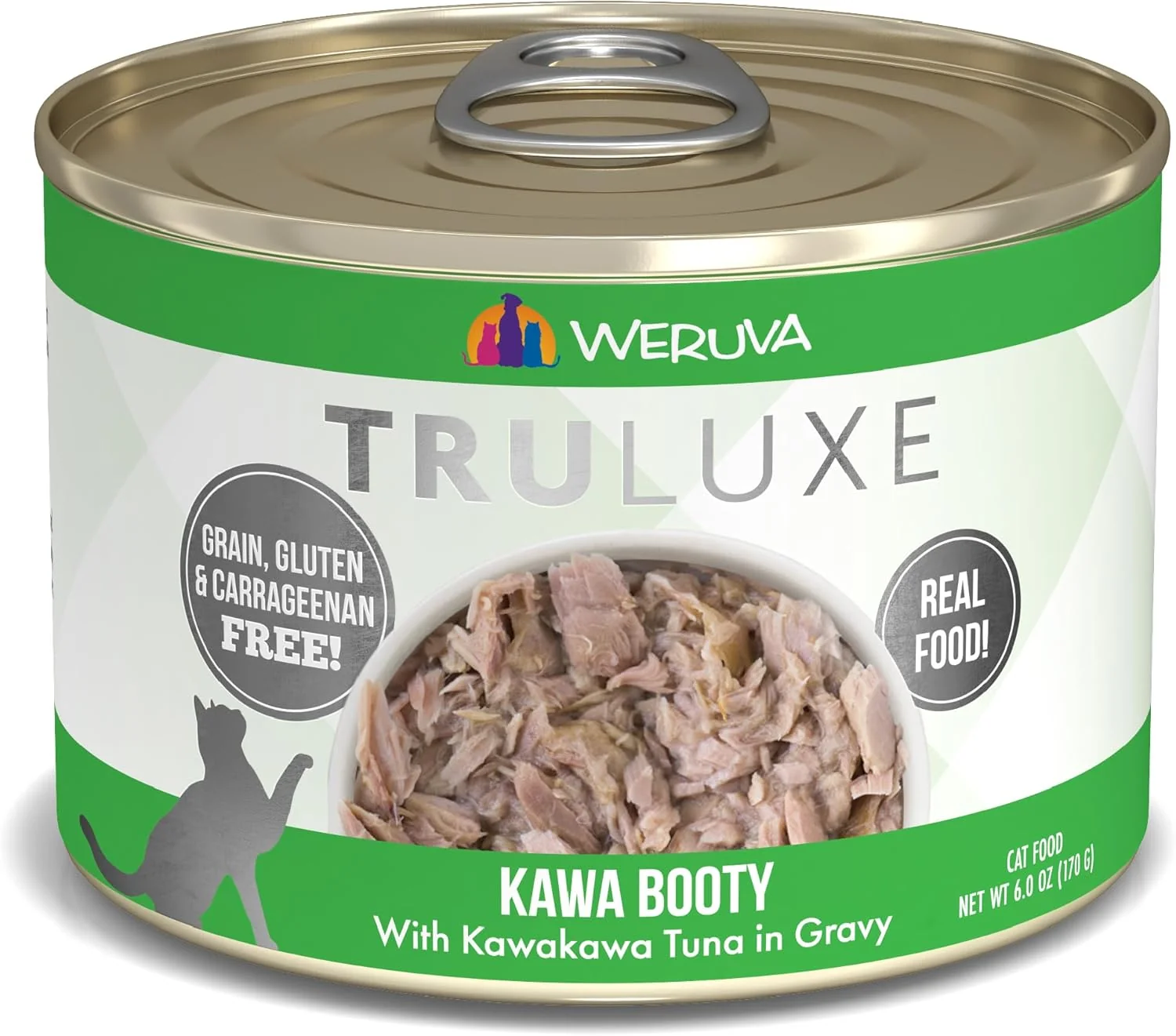 Practical Weruva TruLuxe Cat Food Kawa Booty with Kawakawa Tuna in Gravy 6oz Can Pack of 24 Consistent