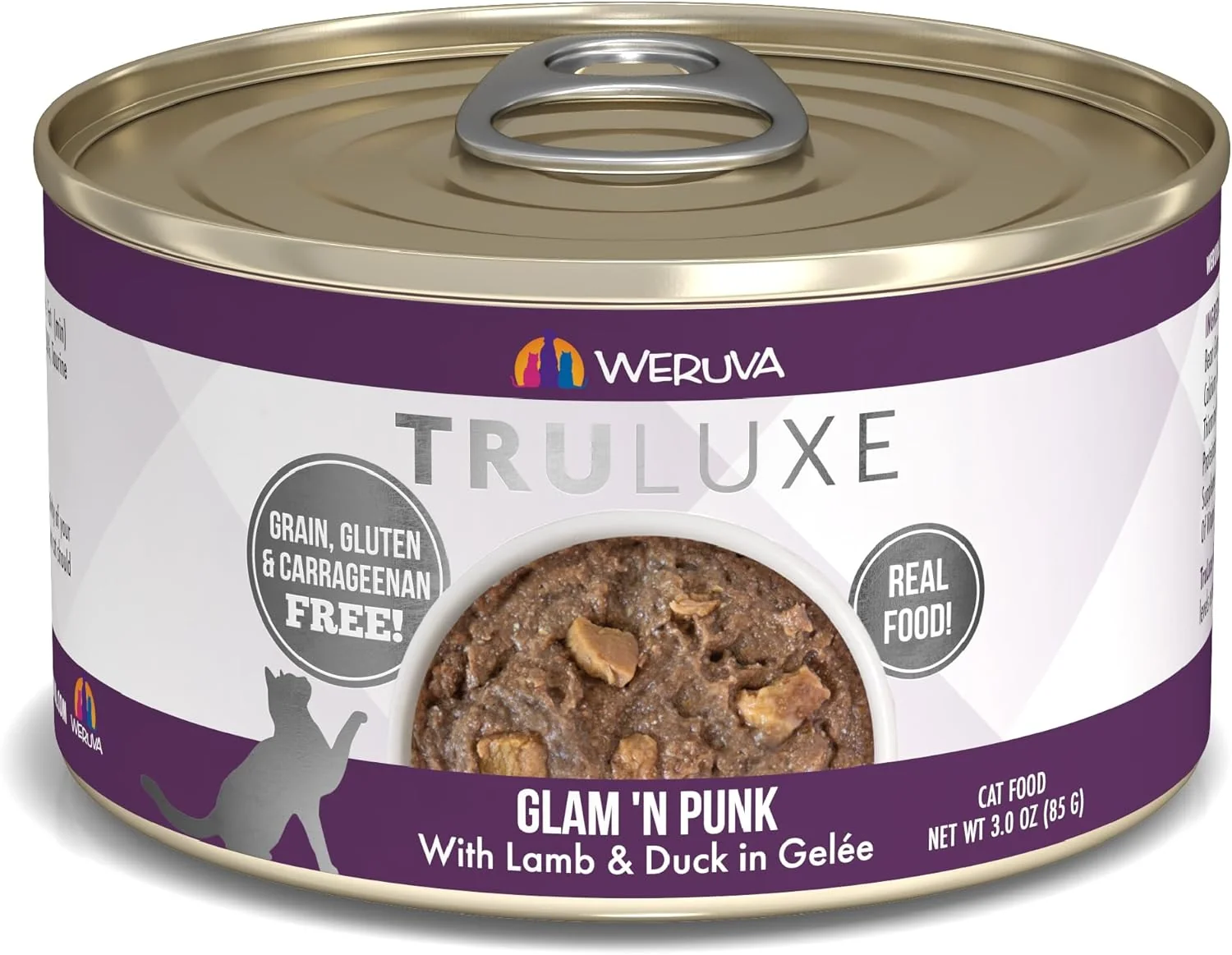 Professional Weruva Truluxe Cat Food Glam 'N Punk with Lamb Duck in Gelée 3oz Can Pack of 24 Trendy