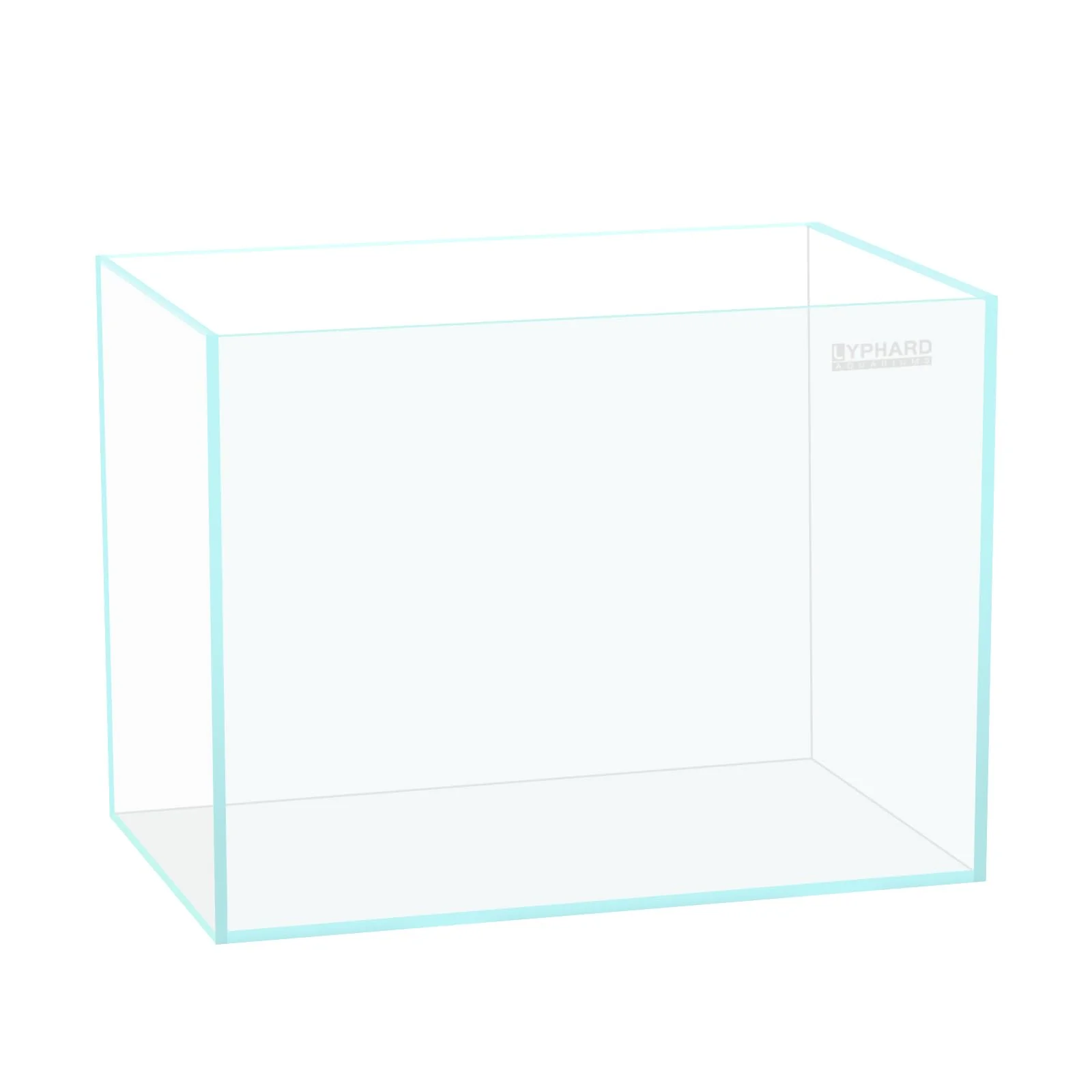 Crafted LYPHARD AQUARIUMS 2.5 Gallon Rimless Nano Tank — Ultra Clear Low-Iron Glass 5mm EVA Mat High-Quality