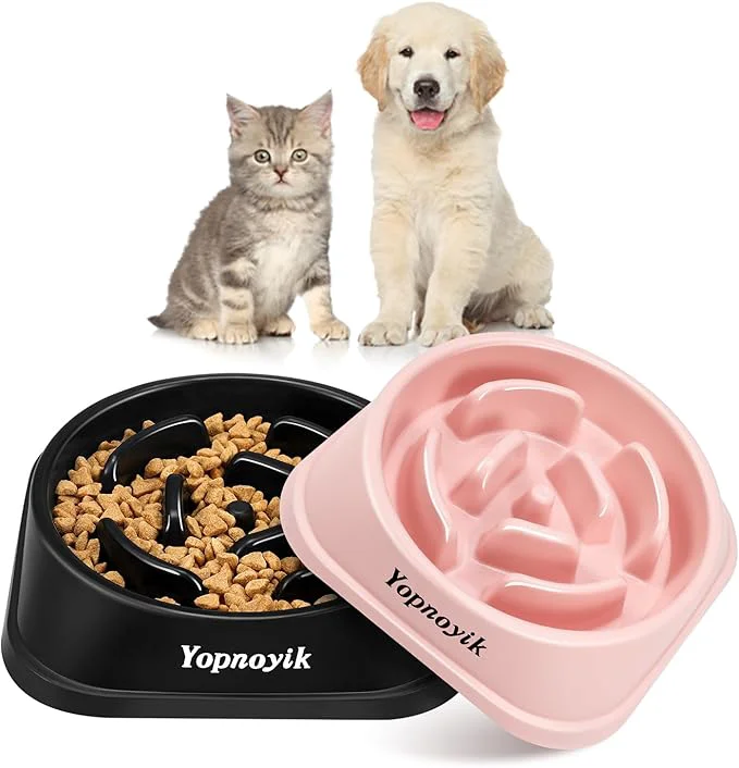 High-Grade 2 Pack Slow Feeder Dog Bowls for Healthy Eating Non-Slip and Anti-Choking Design Reduces Bloating Overeating for Small Dogs Easy to CleanAbout ThisOverview Superior