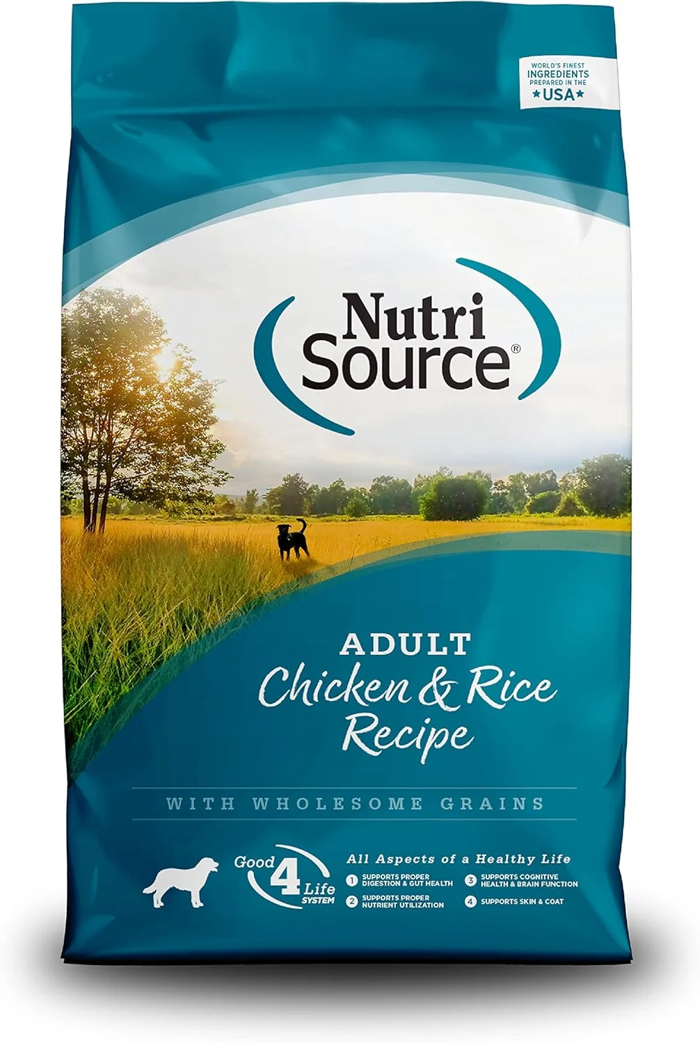 Crafted NutriSource Adult Dry Dog Food Chicken and Rice 4LB Innovative
