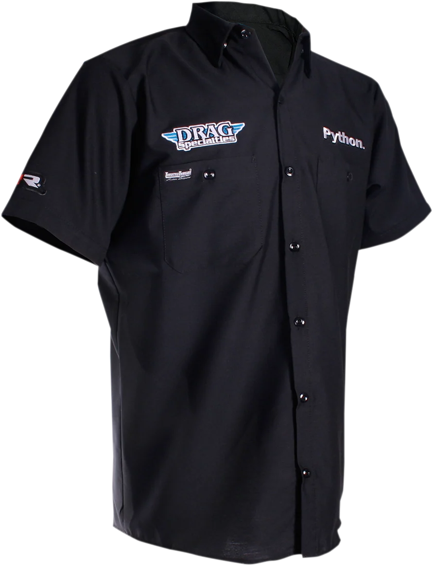 Genuine THROTTLE THREADS Drag Specialties Shop Shirt - Black - 5XL DRG26S24BK5R Artisan