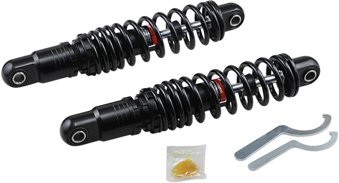Pure DRAG SPECIALTIES SHOCKS Premium Ride-Height Adjustable Shocks - Black - Heavy Duty - 13 C16-0163HB Top-Quality