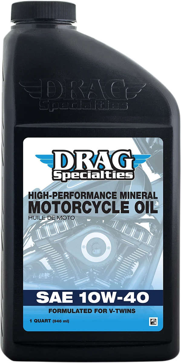 Smooth DRAG SPECIALTIES OIL Engine Oil - 10W-40 - 1 U.S. quart 198918 Refined