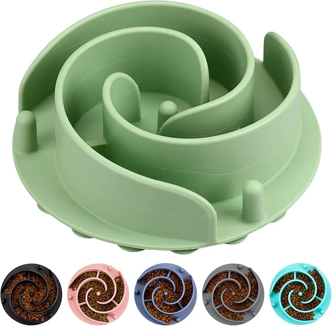 Exclusive Slow Feeder Dog Bowls Insert alk Soft Silicone Slow Eating Feeder Insert with Suction Cups for Small Medium and Large Dogs Fit into Basic and d Dog Bowls GreenAbout ThisOverview Unique