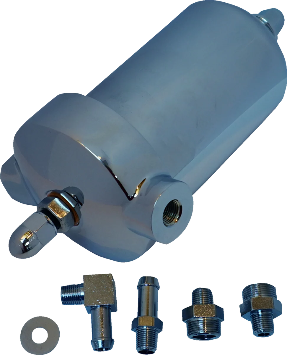 Comfortable DRAG SPECIALTIES Oil Filter Assembly - Chrome 14-0007 Advanced