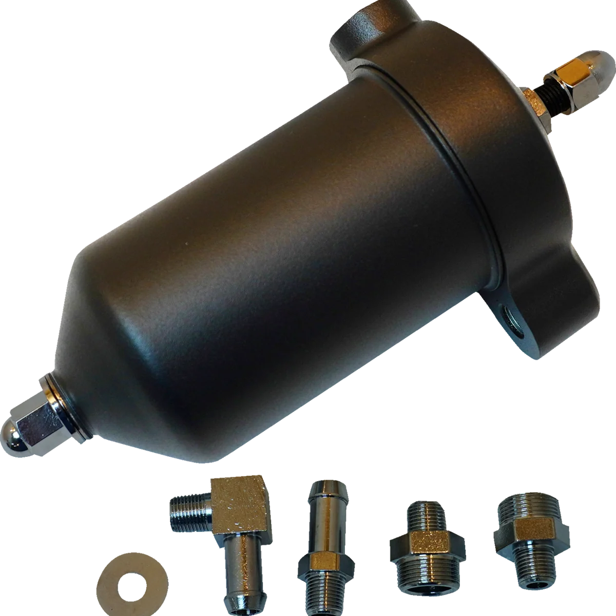 Crafted DRAG SPECIALTIES Oil Filter Assembly - Black 14-0007MB Specialty