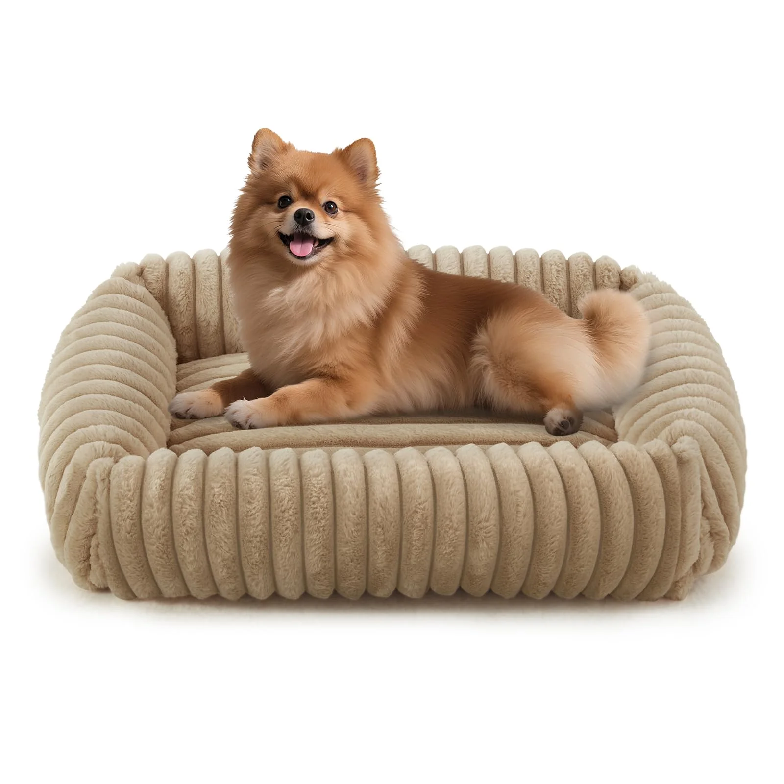 Solid FURTIME Dog Bed for Small to Medium Dogs – Orthopedic Washable Cover Anti-Slip Excellent