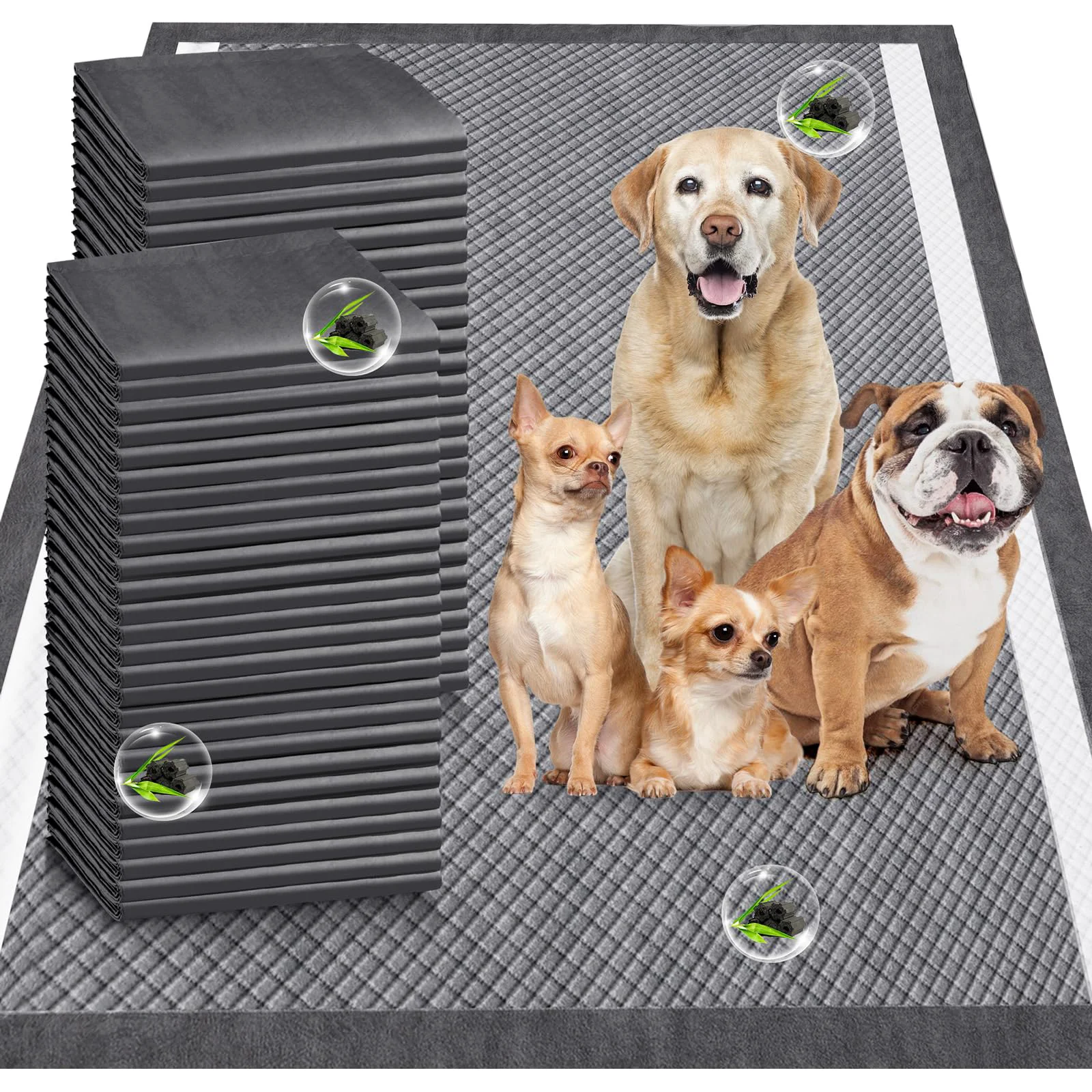 Innovative Gimars Upgrade Odor Control 4XL 36x36 Charcoal Pee Pads – 9-Layer Leak-Proof Advanced