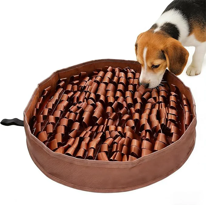 Green AMIR Slow Feeder Mat for Dogs – Dog Food Mat Anti-Gobble Mat to Relieve Boredom Anxiety Stress Snuffle Mat for Dogs Works for All Dog Breeds Sizes AgesAbout ThisOverview Elite