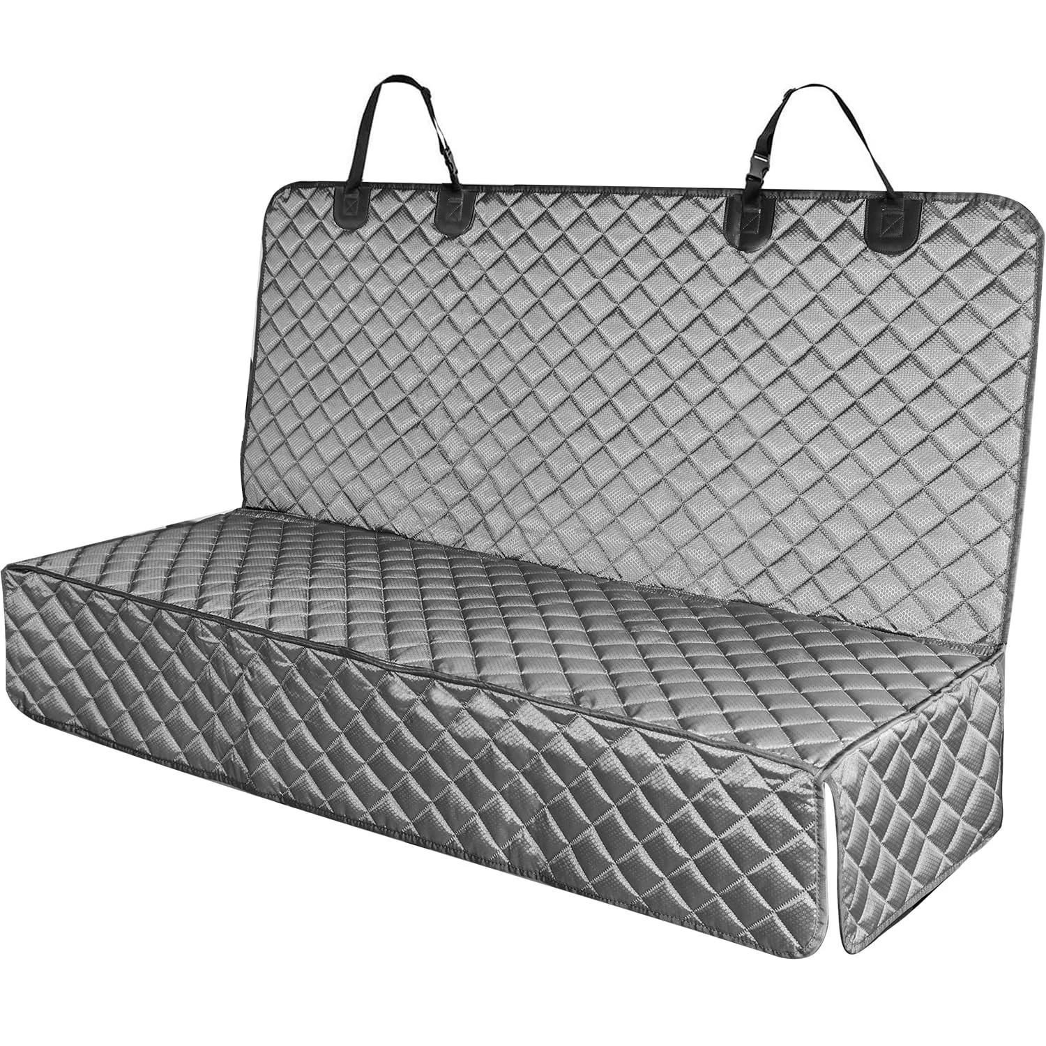 Secure PETICON Waterproof Scratchproof Pet Bench Seat Cover – 52 W x 48 L Non-Slip Car Seat Protector Gray Artisan