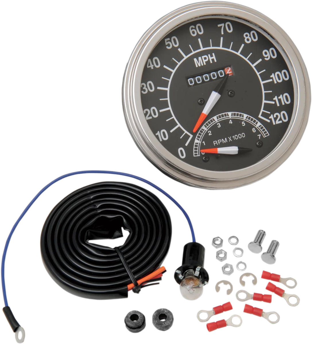 High-Quality DRAG SPECIALTIES 5 MPH FL-Style 2 1 Speedometer with Tach - '68-'84 Black Face 72418M Expertly Made