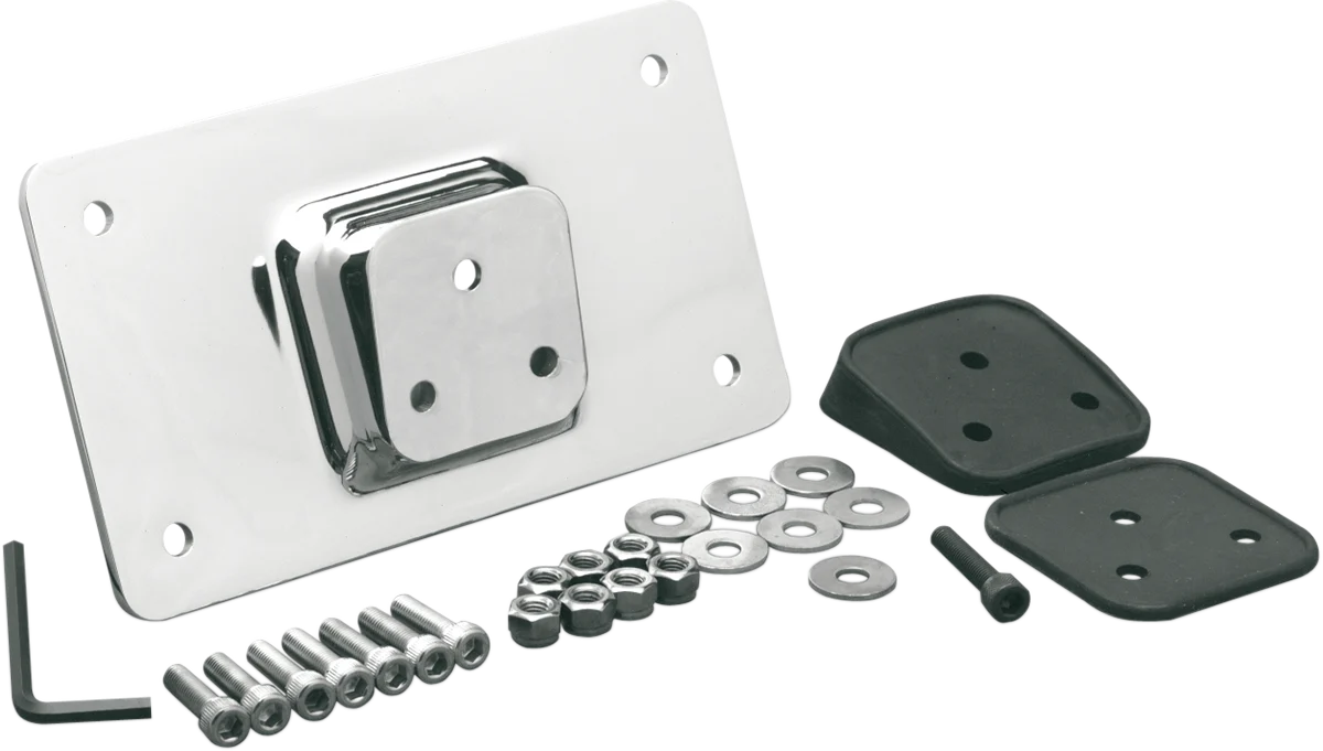 Top-Quality DRAG SPECIALTIES Fender License Plate Mount - Chrome 090205-BC4 Relaxed