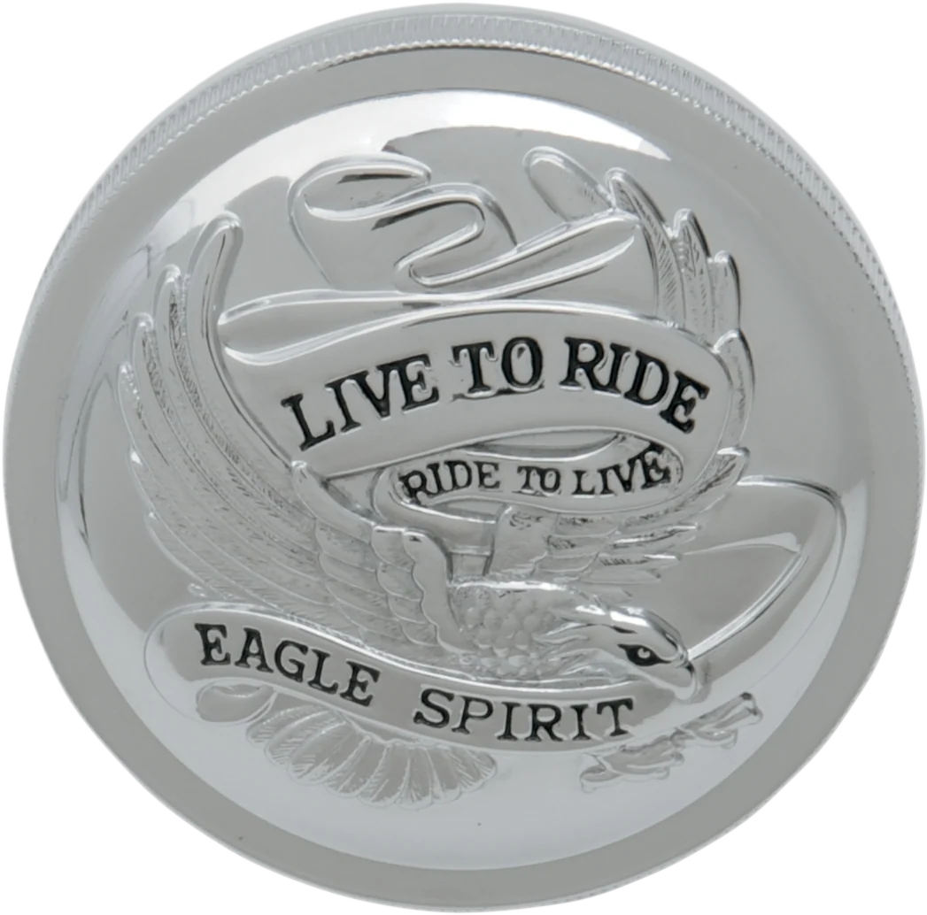 Superior DRAG SPECIALTIES Live to Ride Gas Cap - Vented - Chrome 72644 Natural