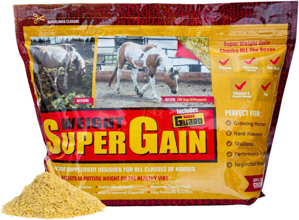 Original Super Weight Gain 24 lb Equine Vitamin Mineral Probiotic Weight Gain Supplement Organic