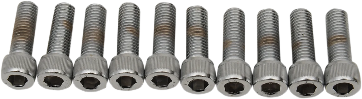 High-End DRAG SPECIALTIES Bolts - Socket-Head - Knurled Fine Thread - 1 4 -28 x 1 - 10 Pack MPB212 Prestigious