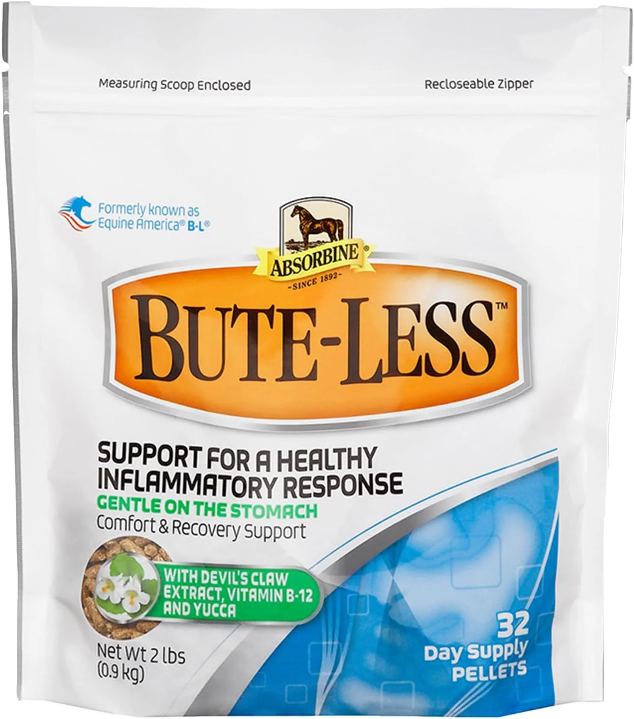 Original Bute-Less Comfort Recovery Supplement Pellets Healthy Inflammatory Response 2 lb 32 Day Supply Professional