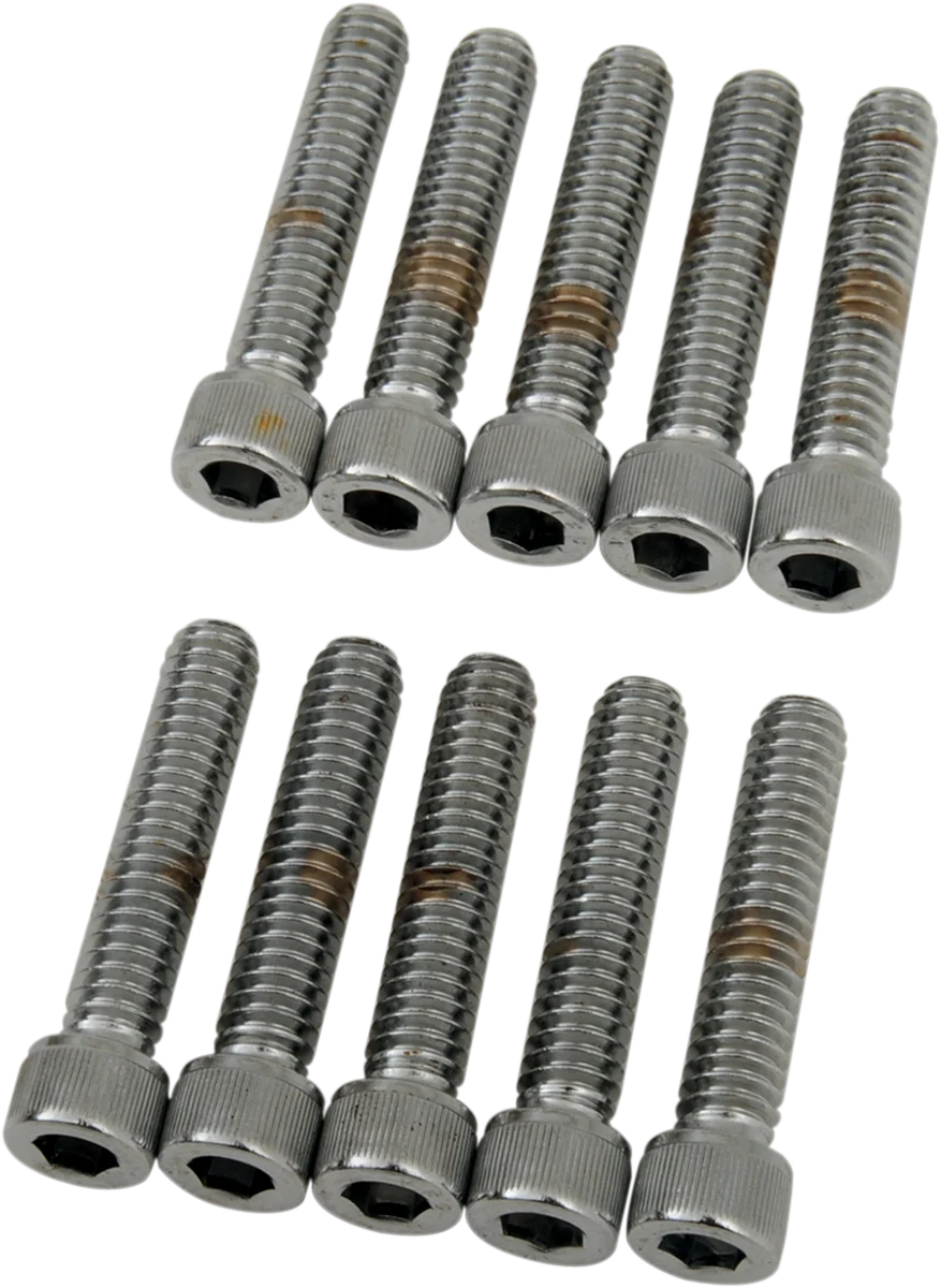 Organic DRAG SPECIALTIES Bolts - Socket-Head - Knurled - 1 4-20 x 1-1 4 MPB182 Traditional