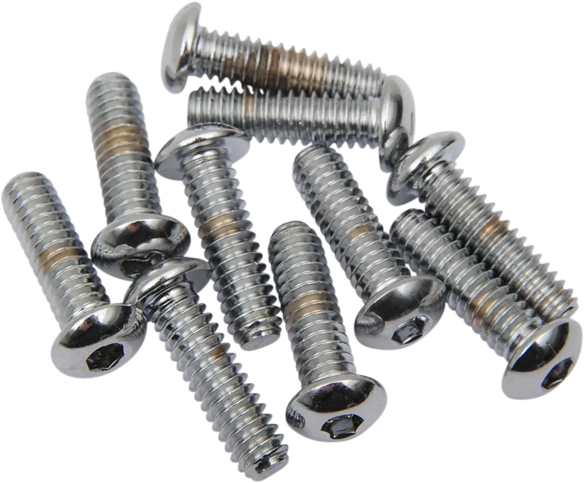 Refined DRAG SPECIALTIES Bolts - Button Head - 1 4 -20 x 3 4 - 10 Pack MPB266 Outstanding