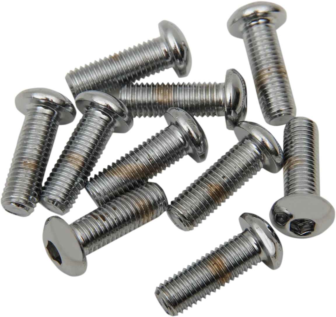 Exceptional DRAG SPECIALTIES Bolts - Button Head - 1 4 -28 x 1 2 - 10 Pack MPB419 First-Class